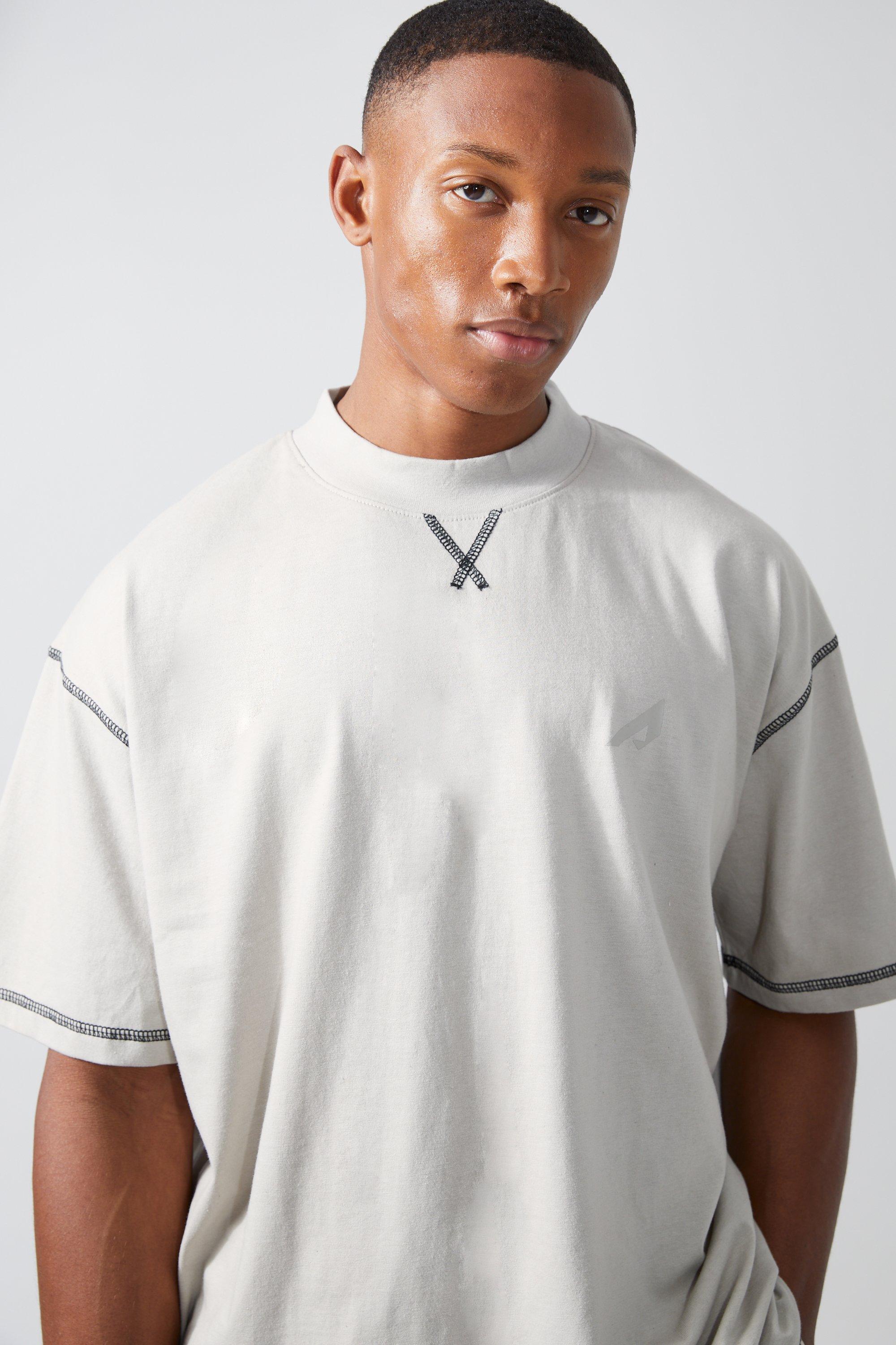 Camiseta oversize Active deportiva con detalle de costuras