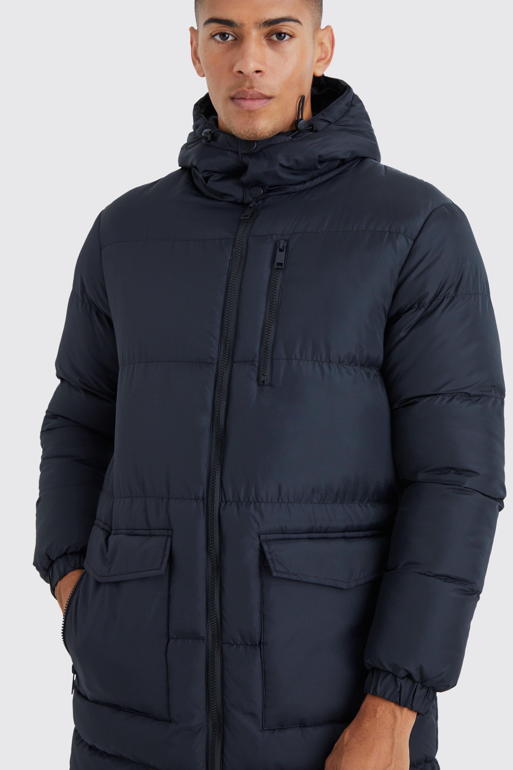 Boohoo mens puffer jacket sales