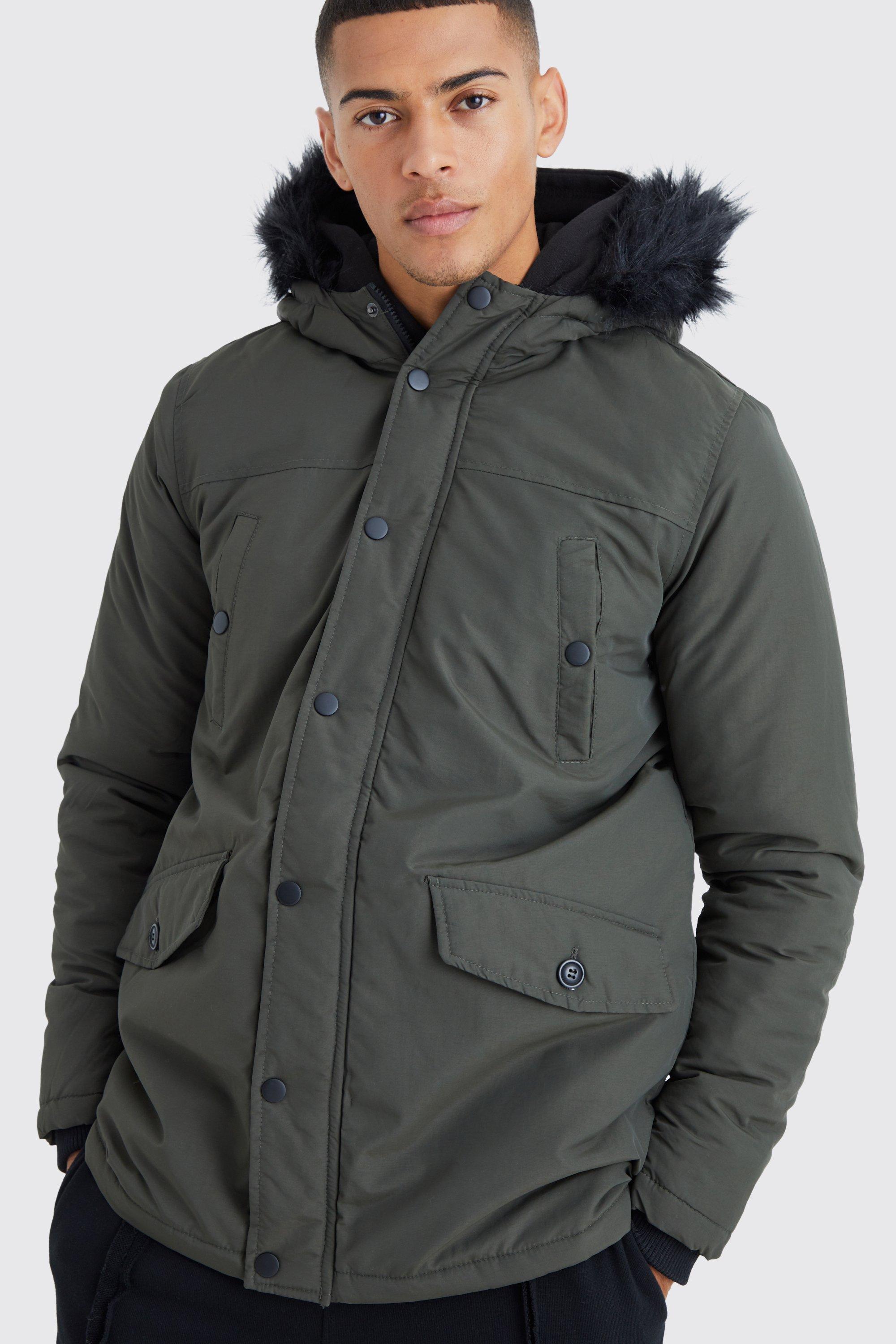 Boohoo on sale mens parka