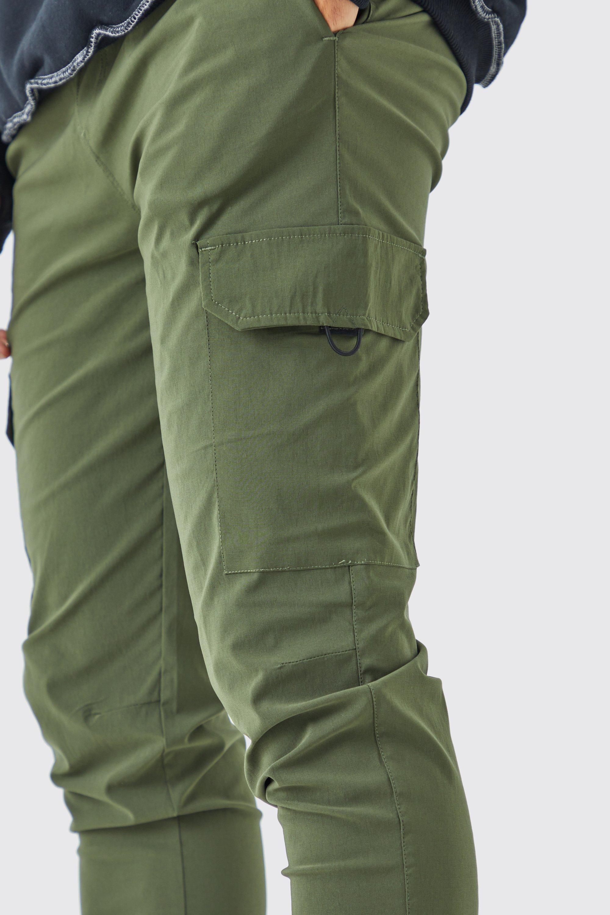 Stretch Skinny Cargo Trousers