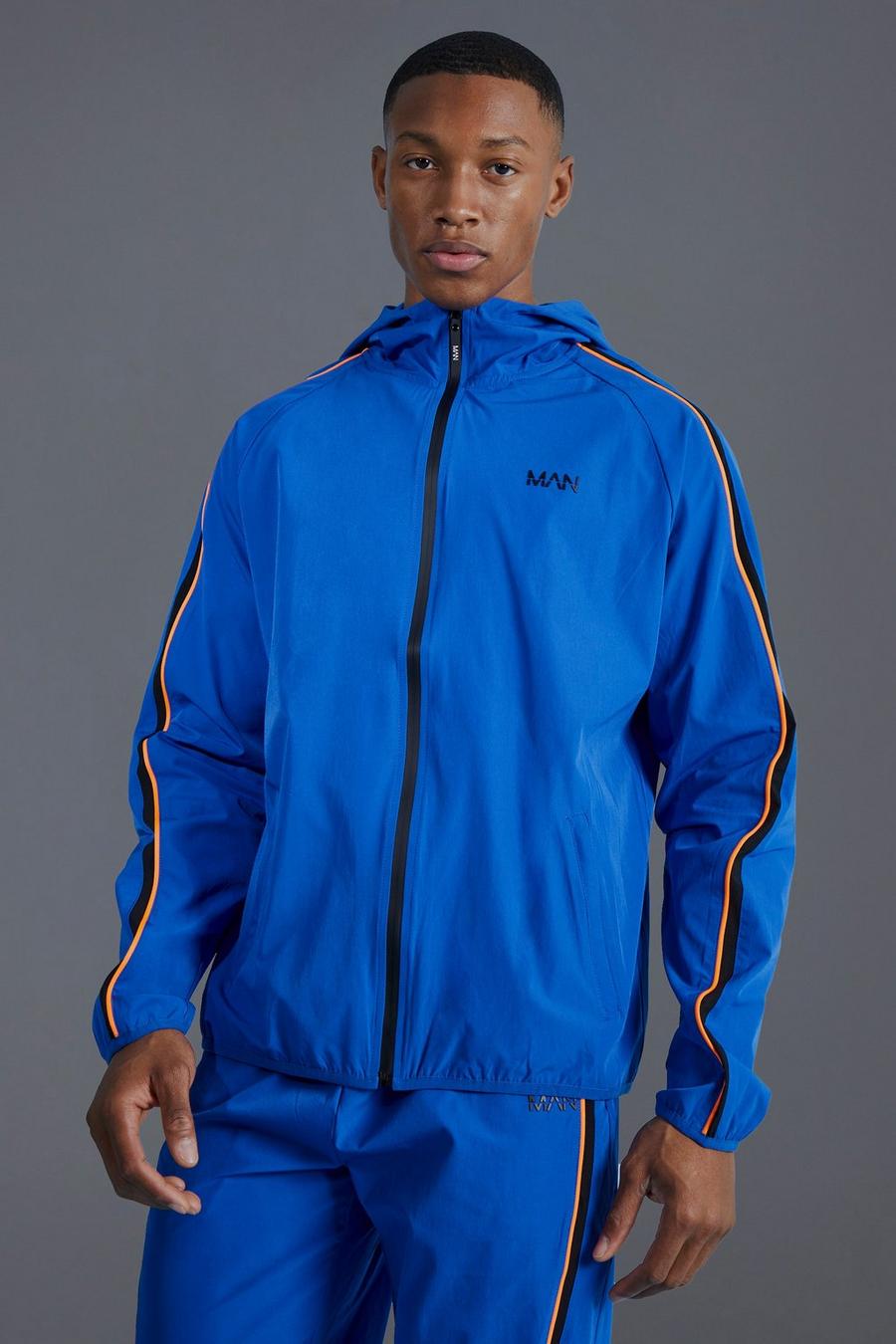 Cobalt Man Active Colour Block Windbreaker