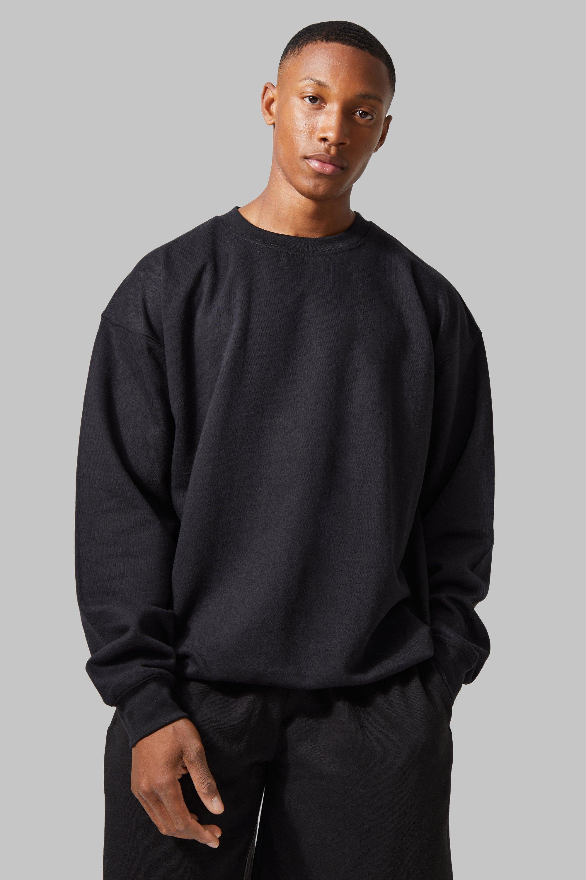 Black sweatshirt online boohoo