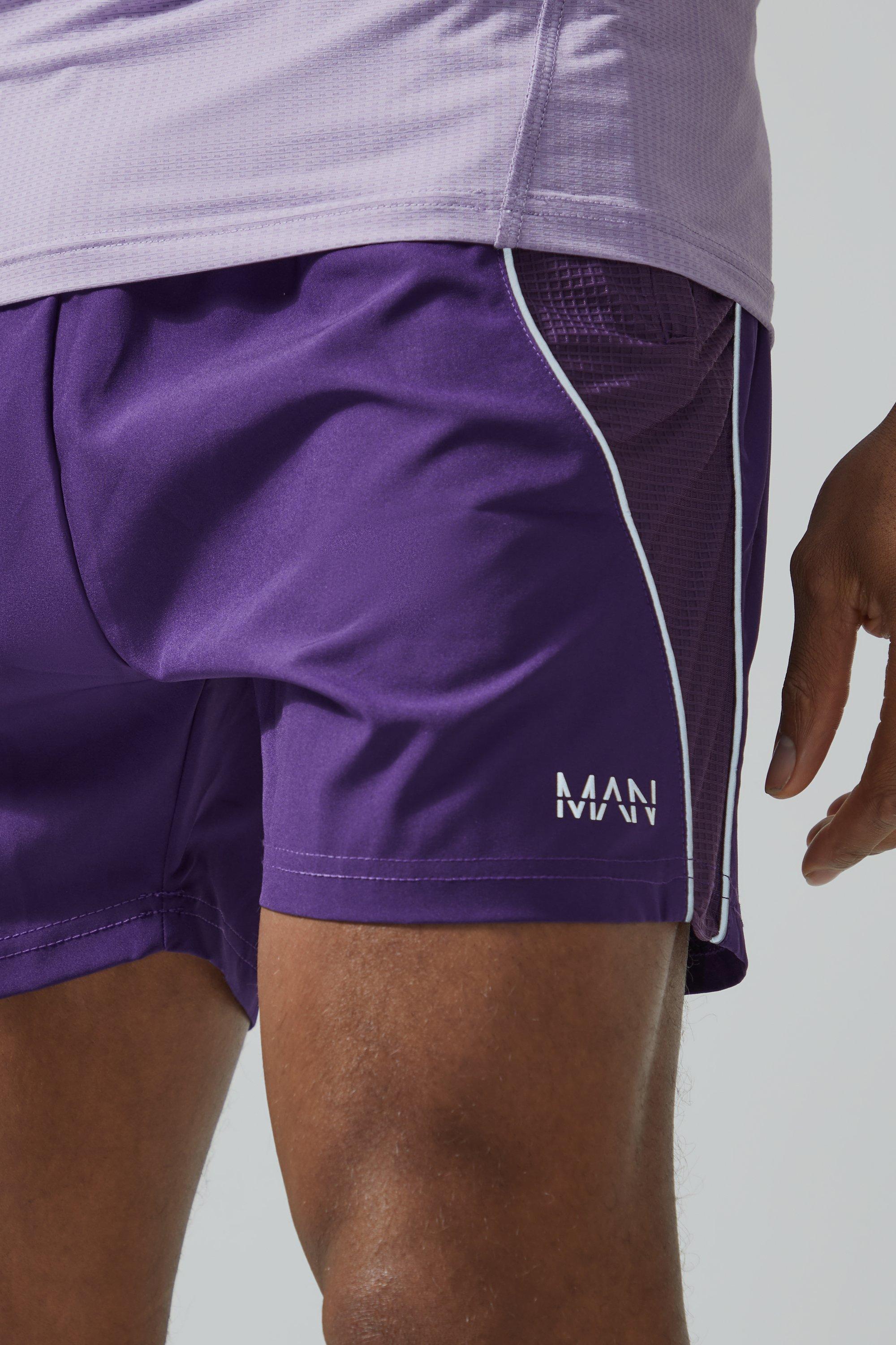 Purple Mesh Men's Shorts