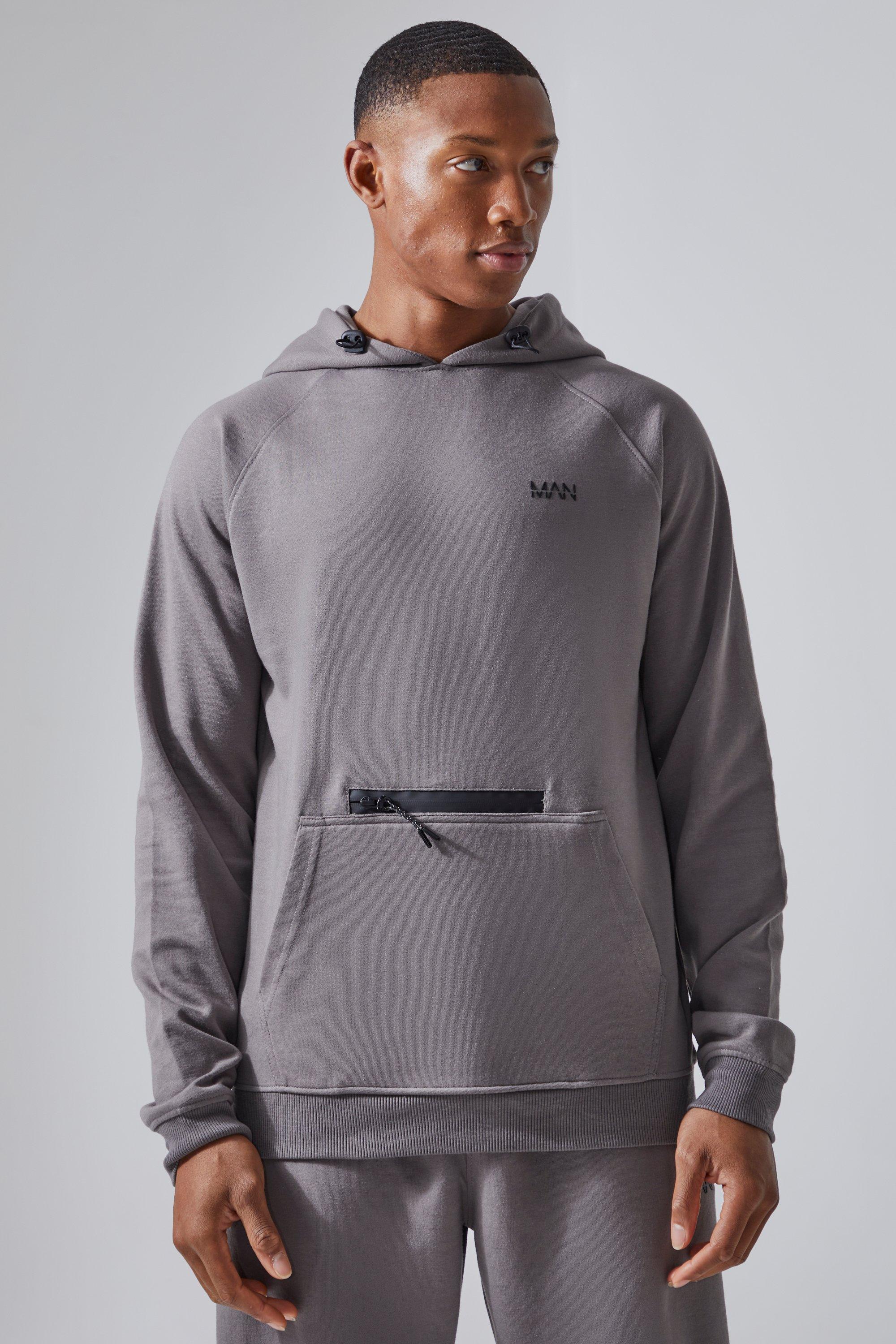 Boohoo man best sale grey hoodie