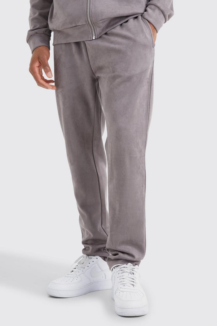 Pantaloni Skinny Fit in scamosciato sintetico, Taupe image number 1