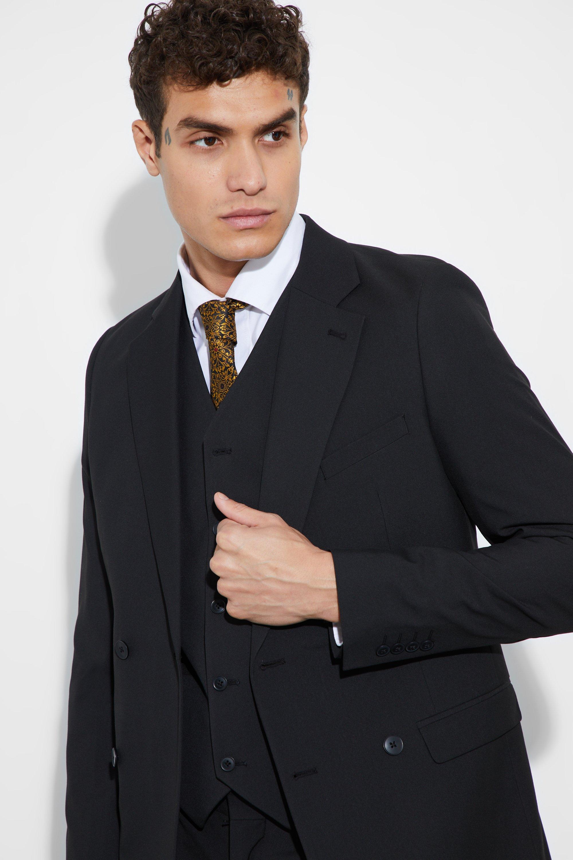 Skinny double breasted discount suit