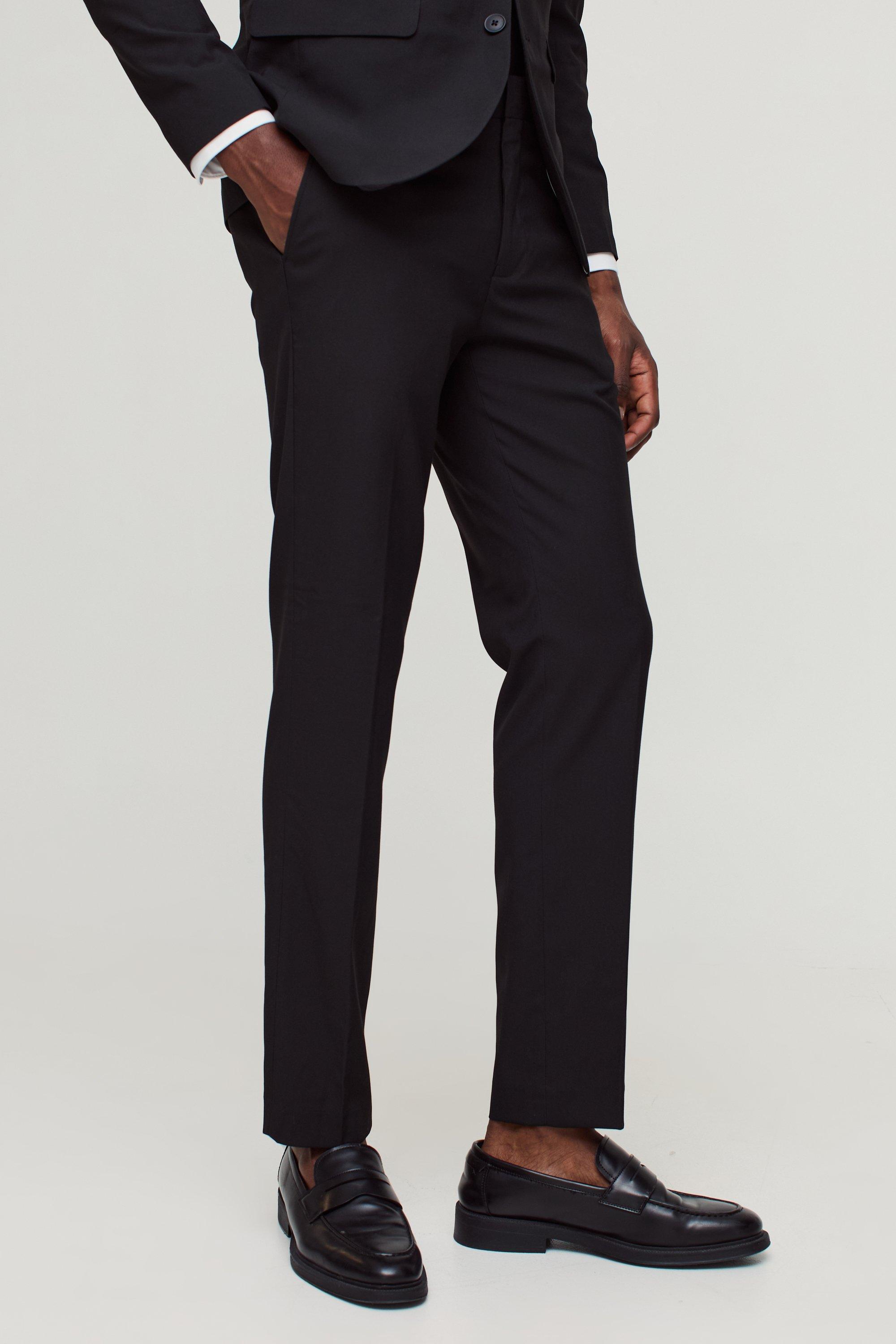 Black Skinny Suit Trousers