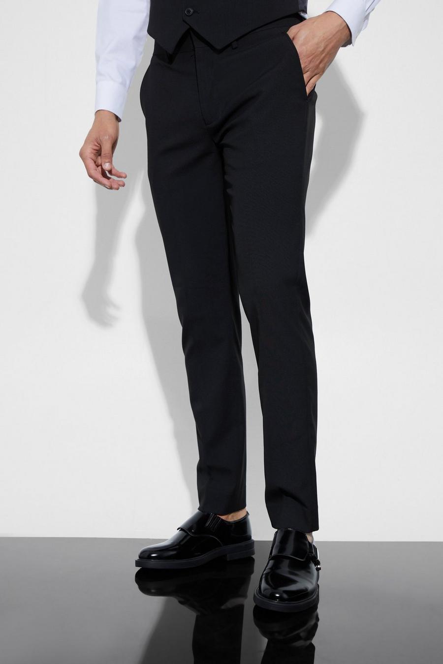Black Skinny Suit Trousers image number 1