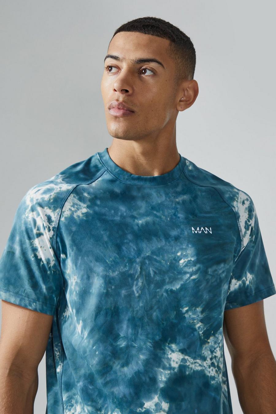 Green Man Active Tie Dye Core T-Shirt image number 1