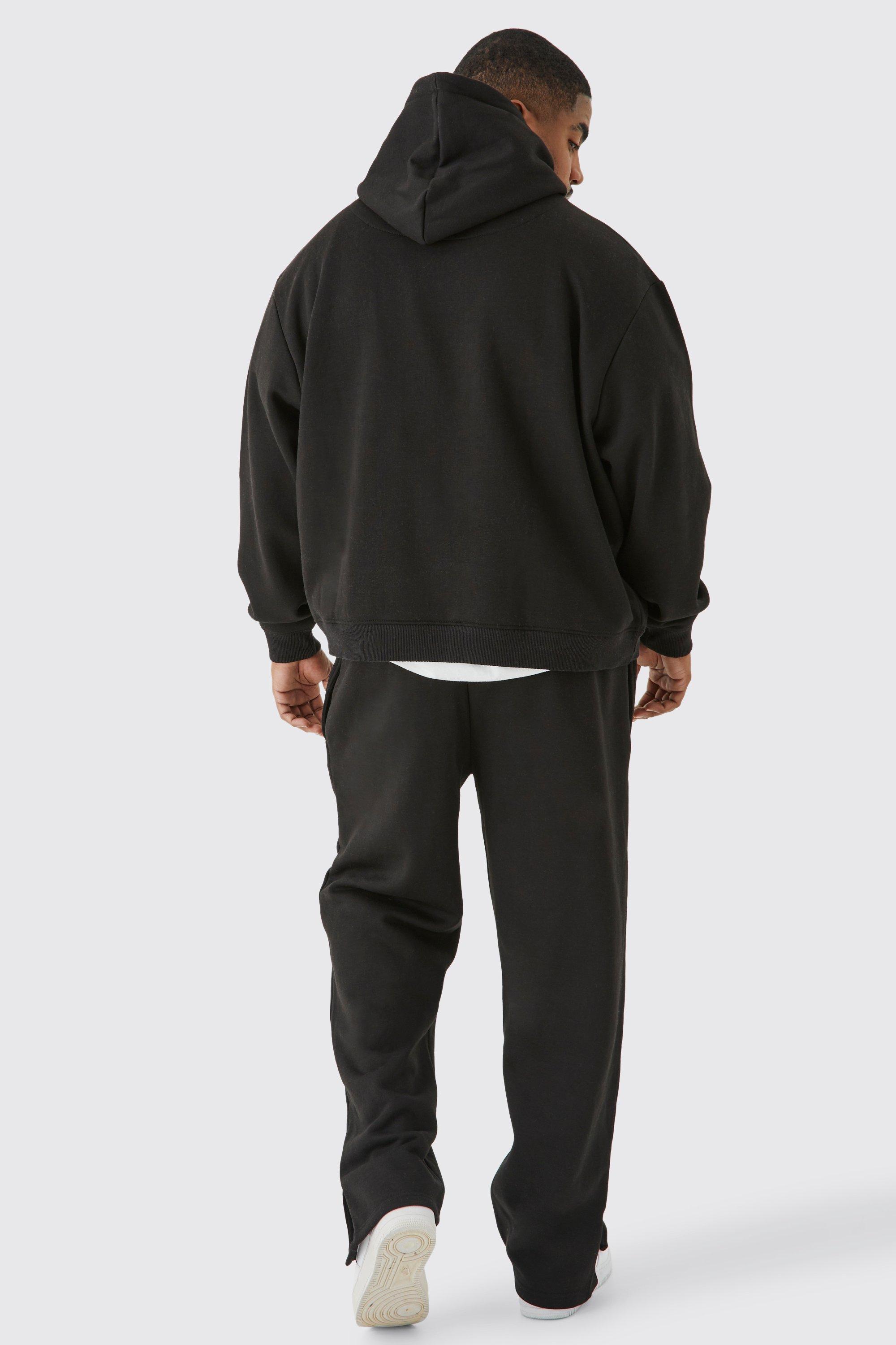 Plus Oversized Boxy Split Hem Tracksuit