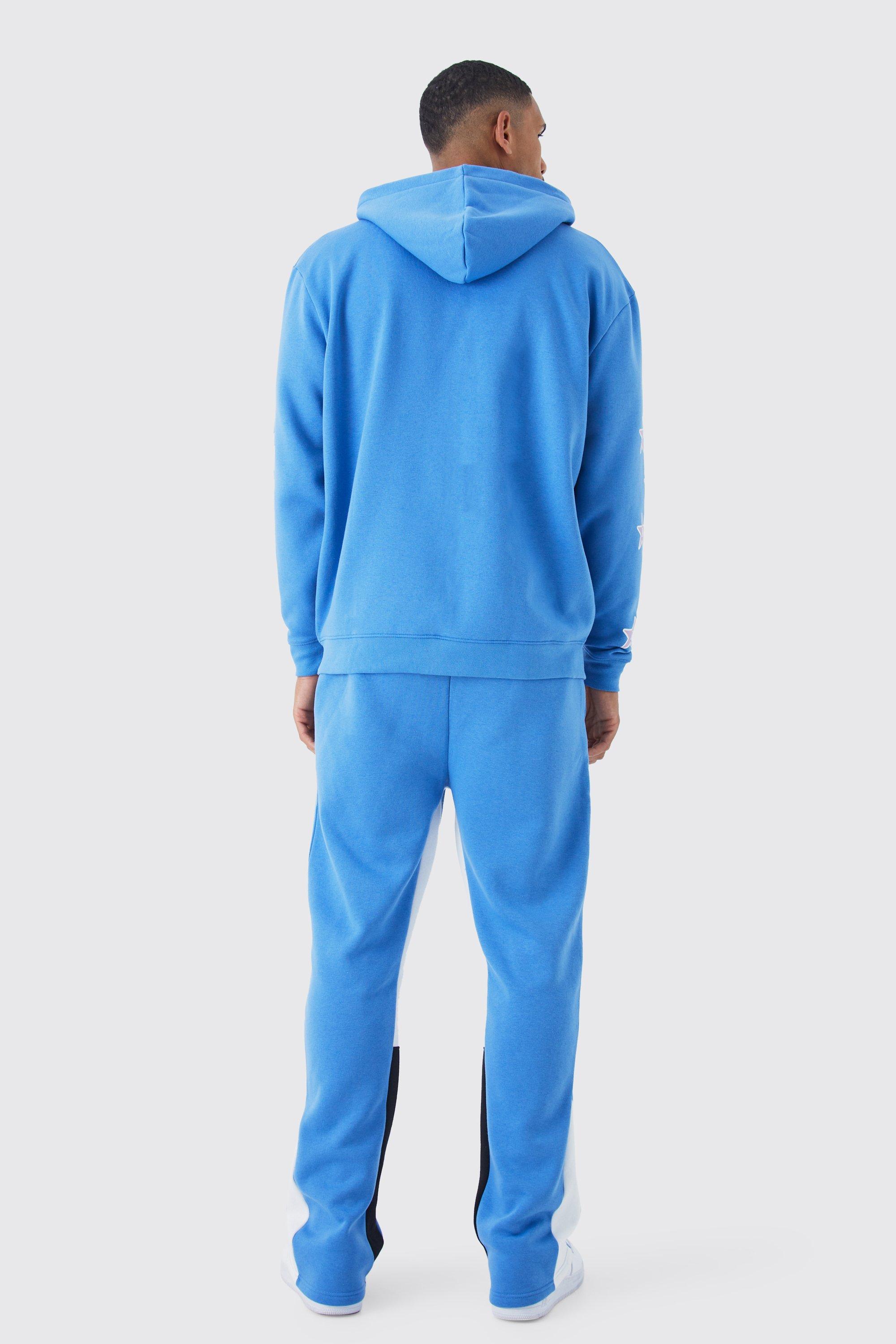 ＊Ｍ＊ Tall Oversized Zip Star Gusset Tracksuit | boohoo