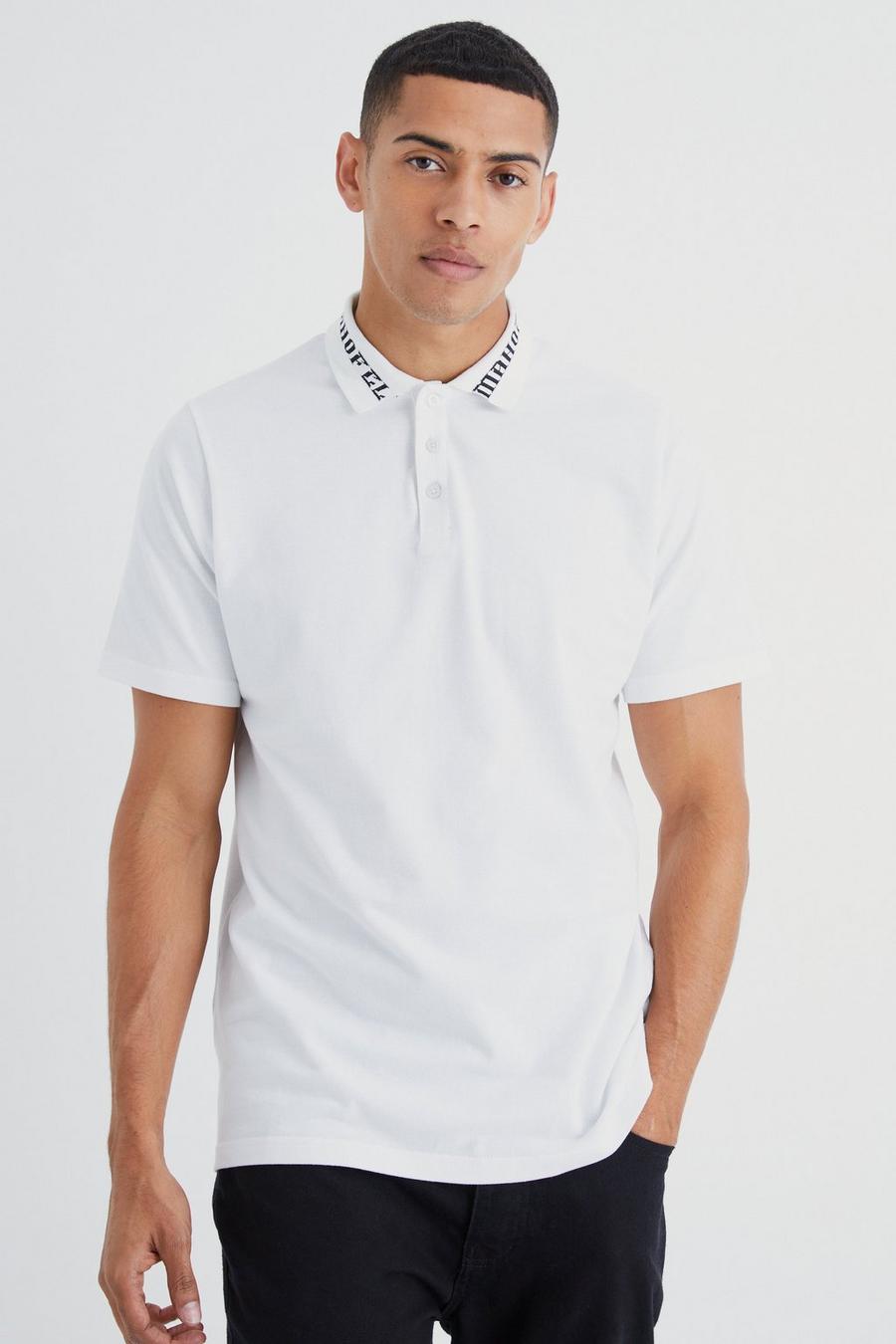 White Man Ofcl Pique Polo Met Kraag image number 1