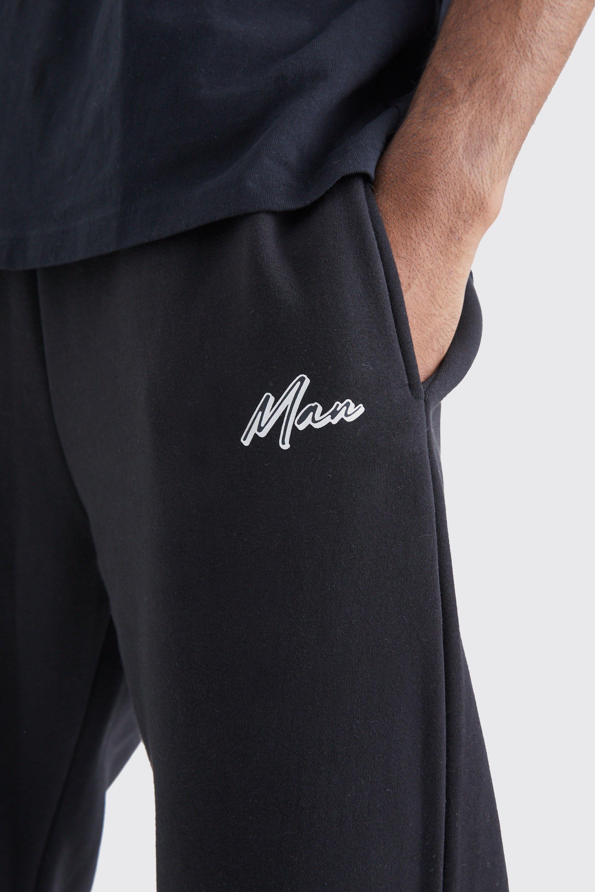 Black 2024 branded joggers