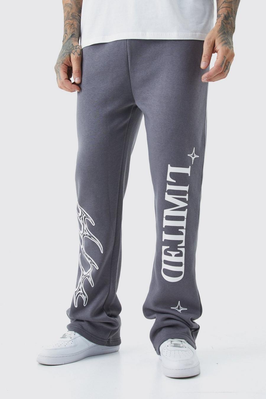 Charcoal Tall Limited Graphic Gusset Jogger image number 1