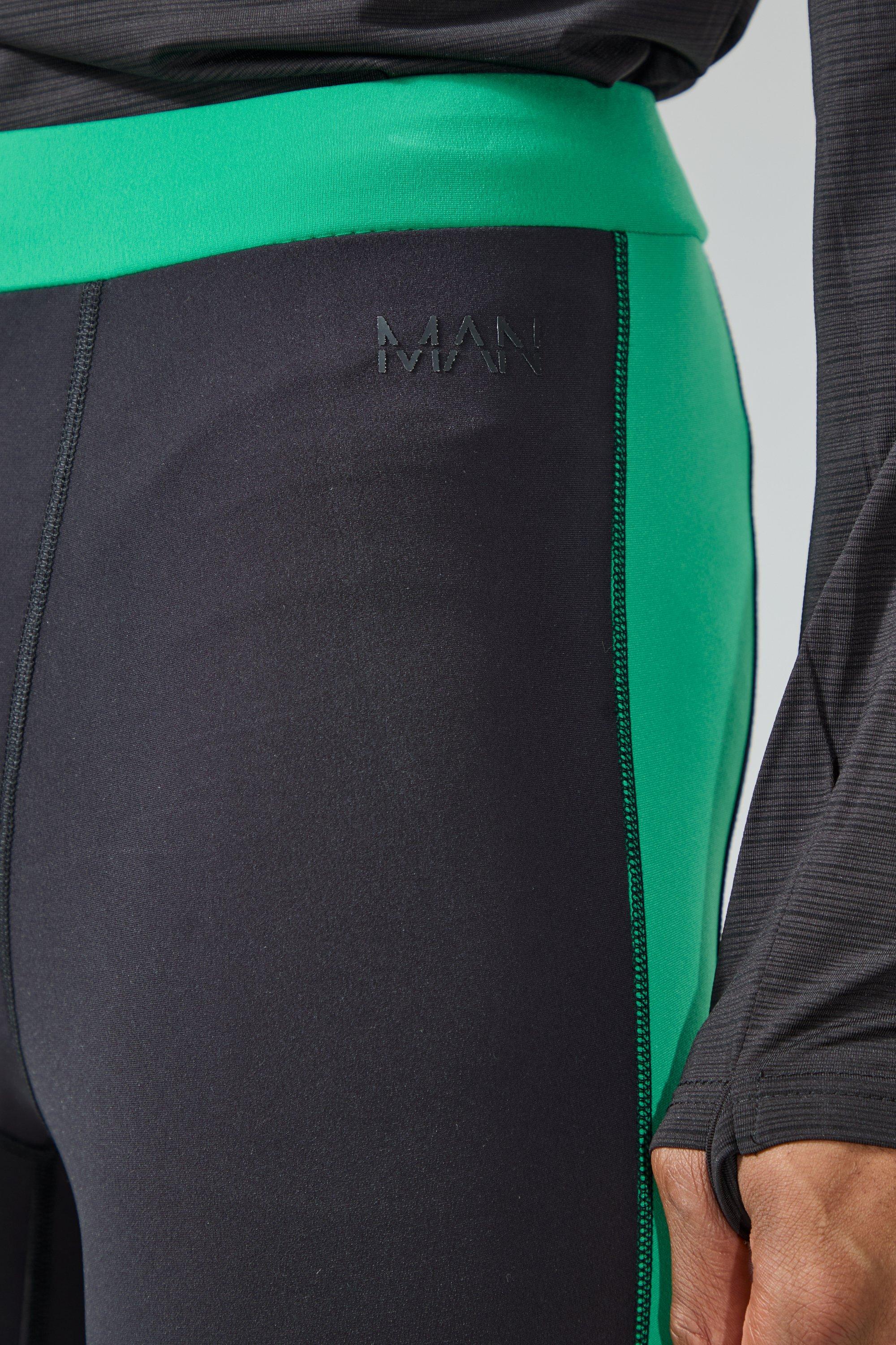 Base layer long tights in color green