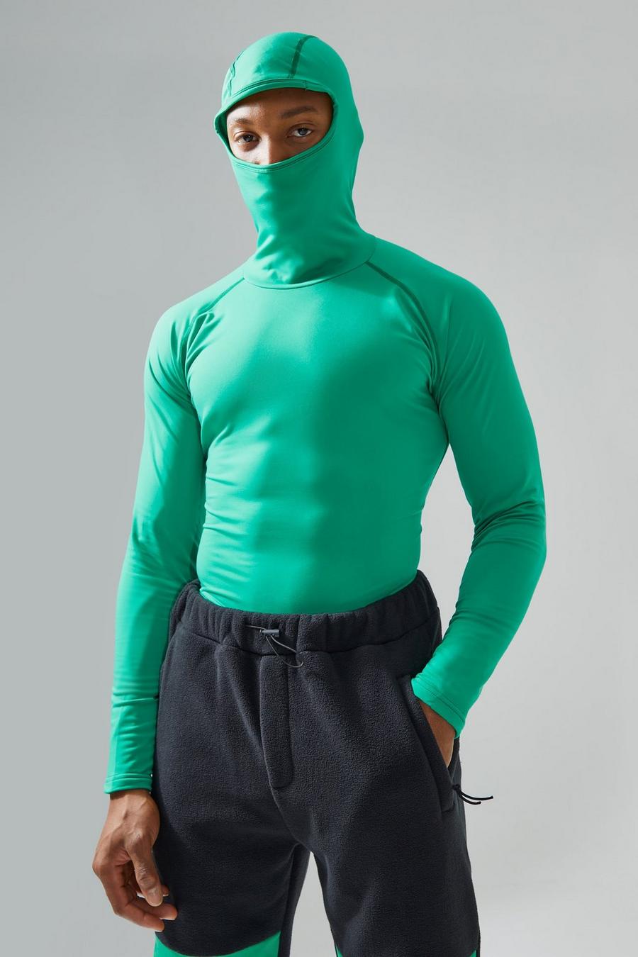 Green Man Active Fleece Lined Head Cover Base Layer image number 1