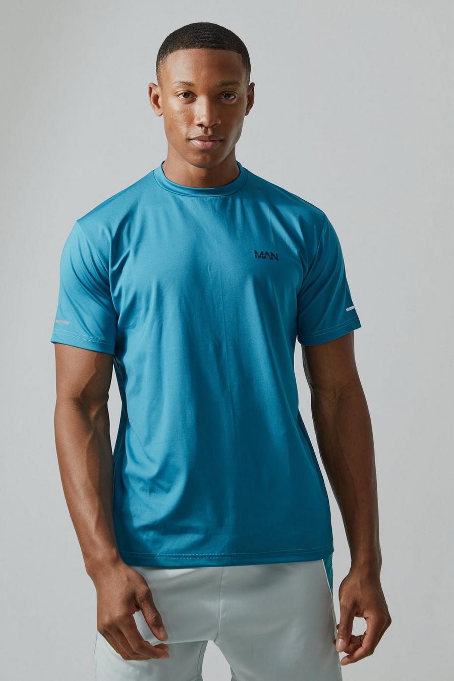 Teal Man Active Performance T-shirt image number 1