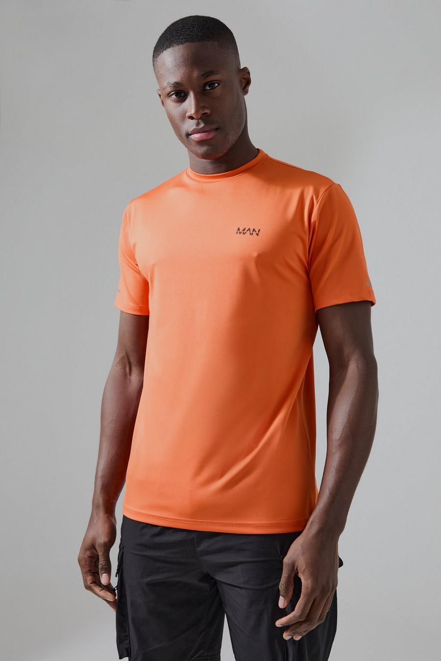 Man Active Performance T-Shirt, Orange image number 1