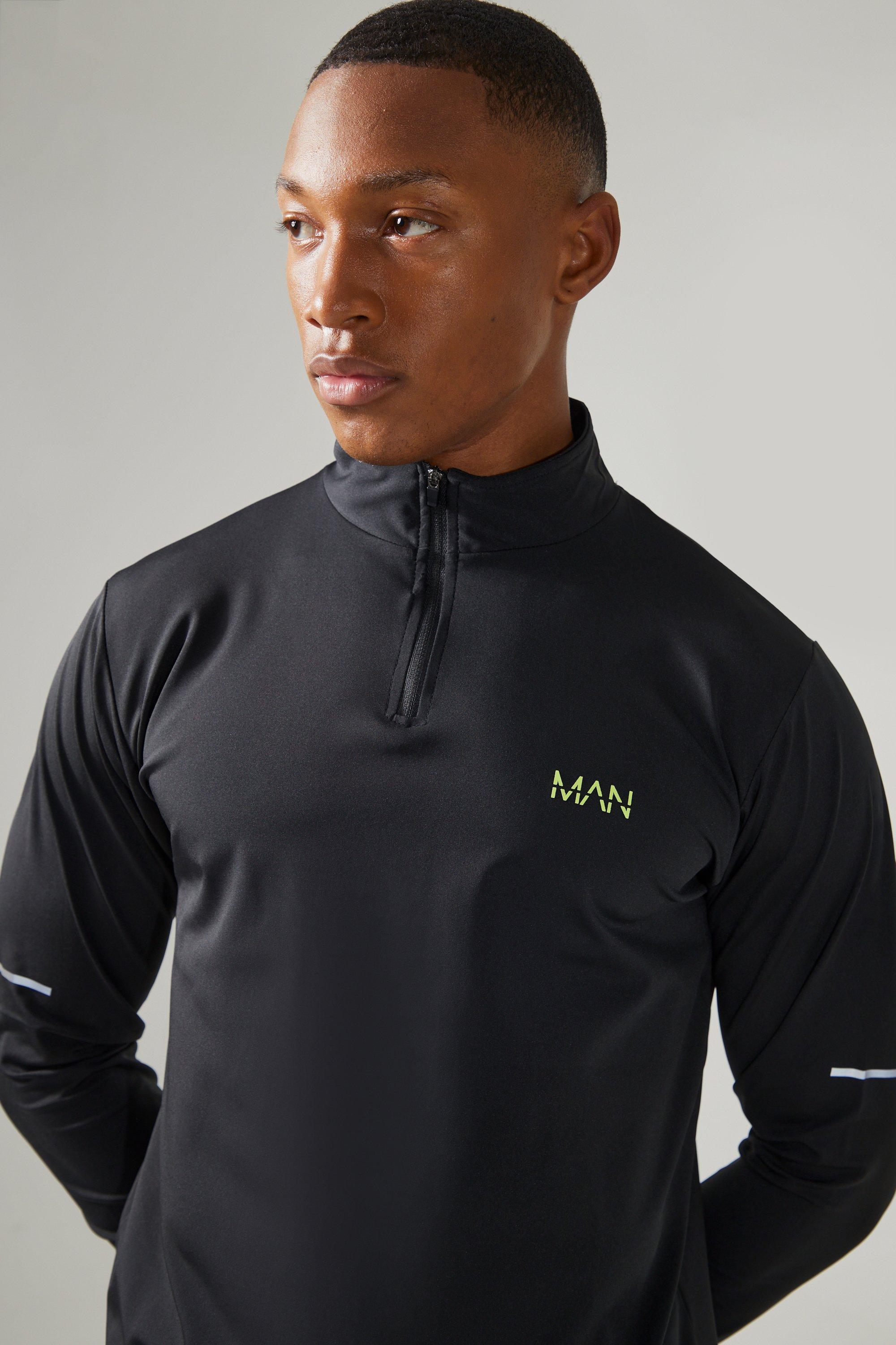 Man Active Performance Funnel Neck Tracksuit