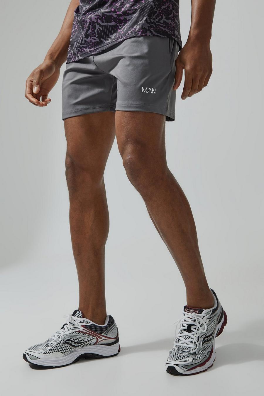 Charcoal Active Performance Shorts Met Logo image number 1