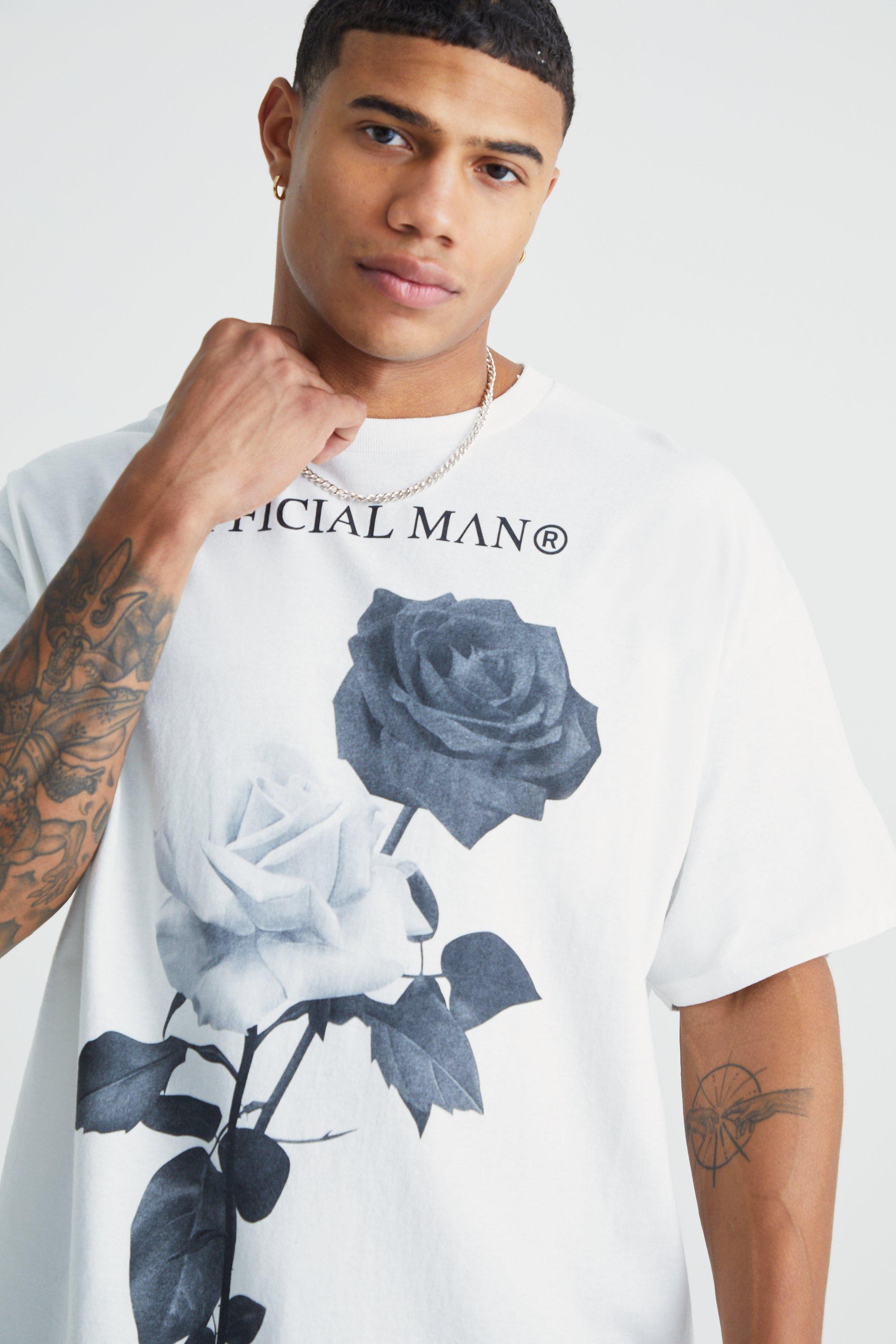 Tee shirt oversize rose new arrivals