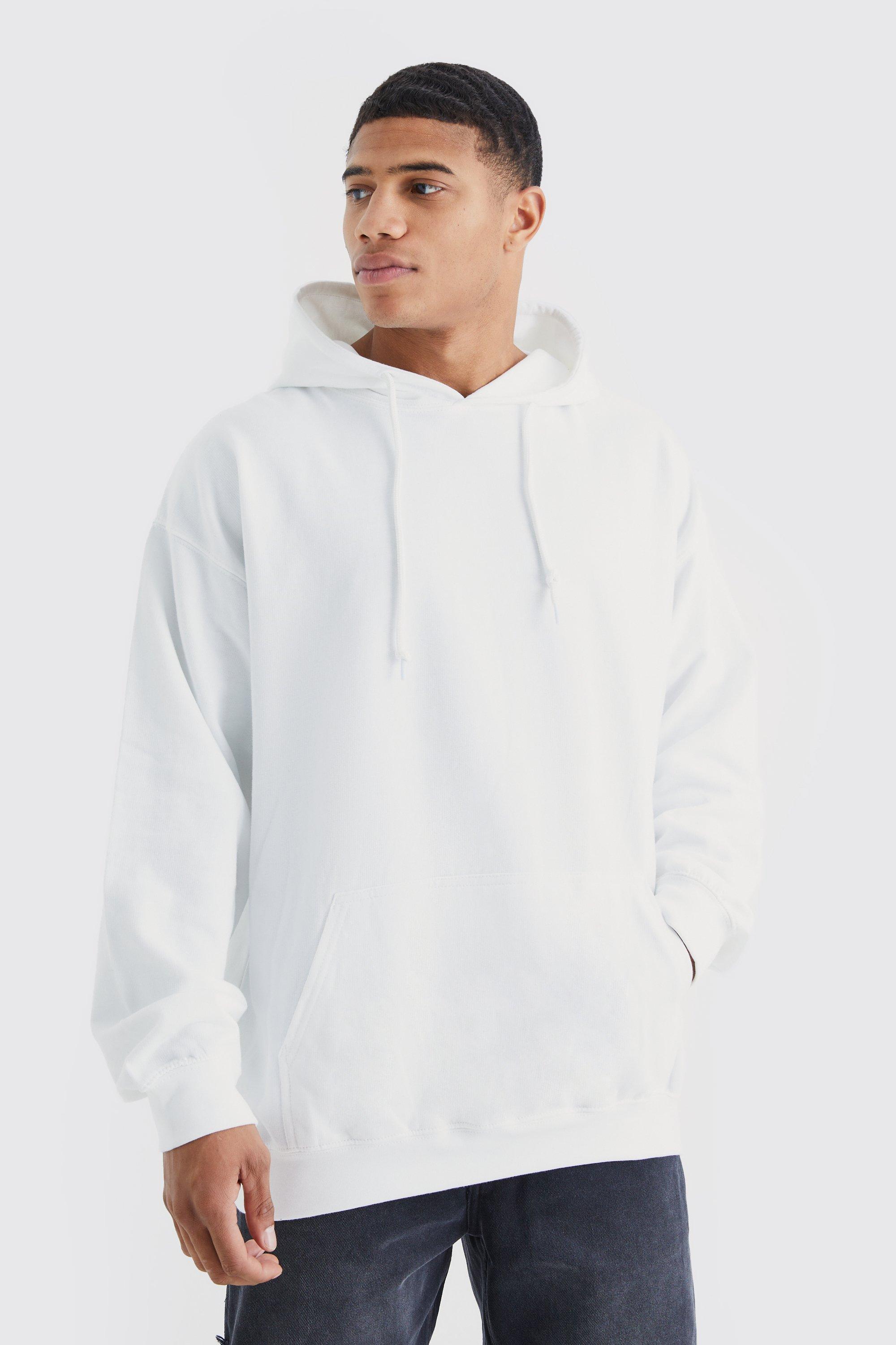 Mens white graphic outlet hoodie