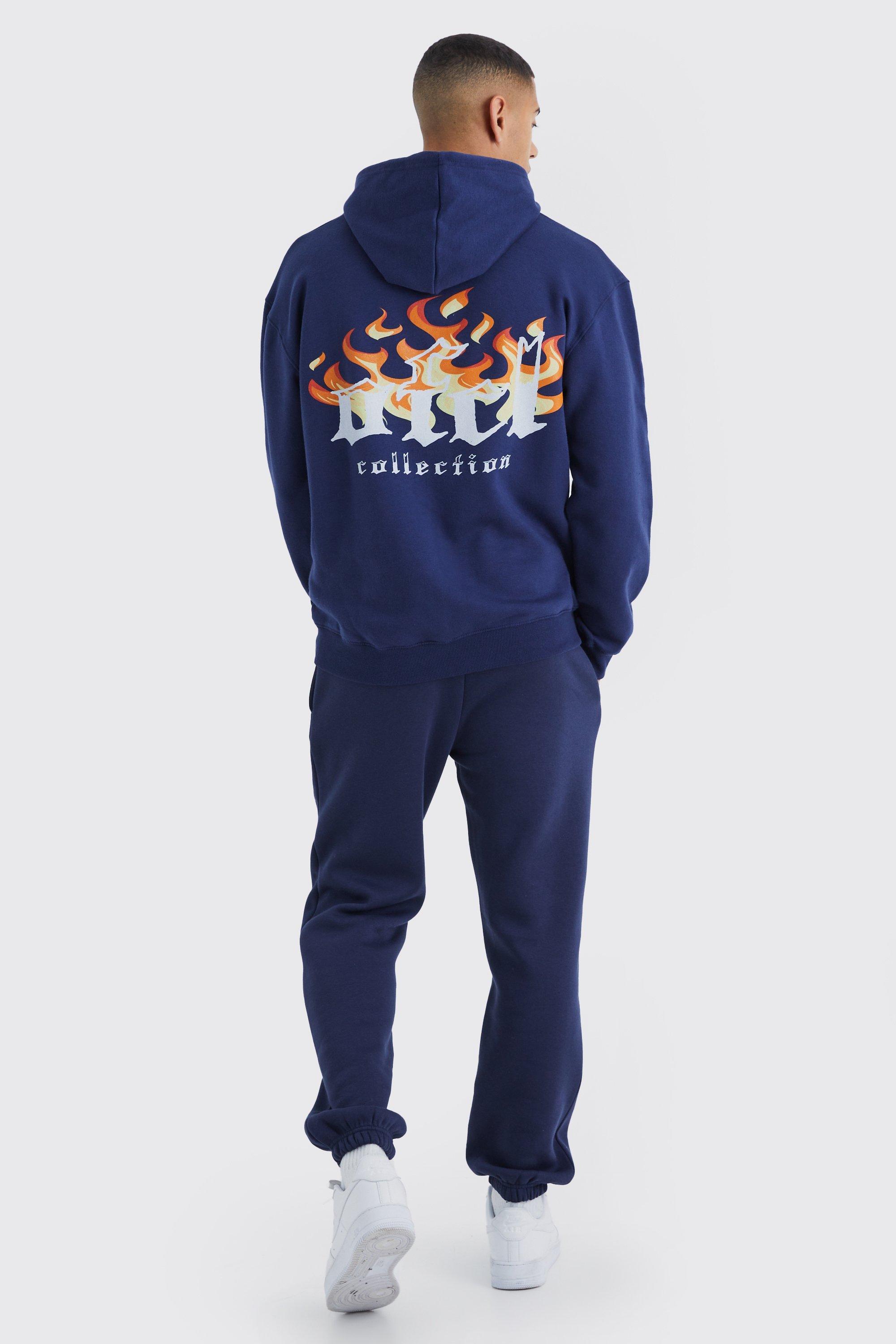 Navy blue 2025 graphic hoodie