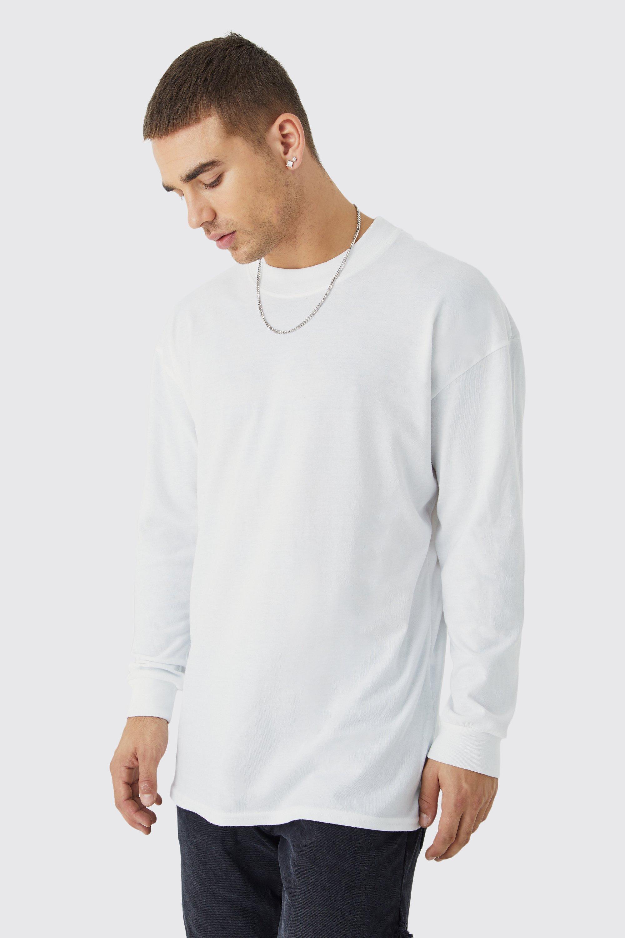 Oversized Long Sleeve Homme Graphic T shirt boohoo IE