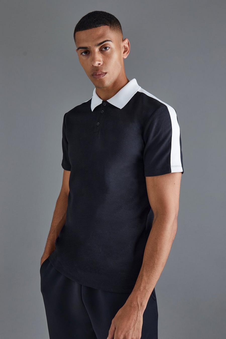 Slim-Fit Man Poloshirt, Black image number 1