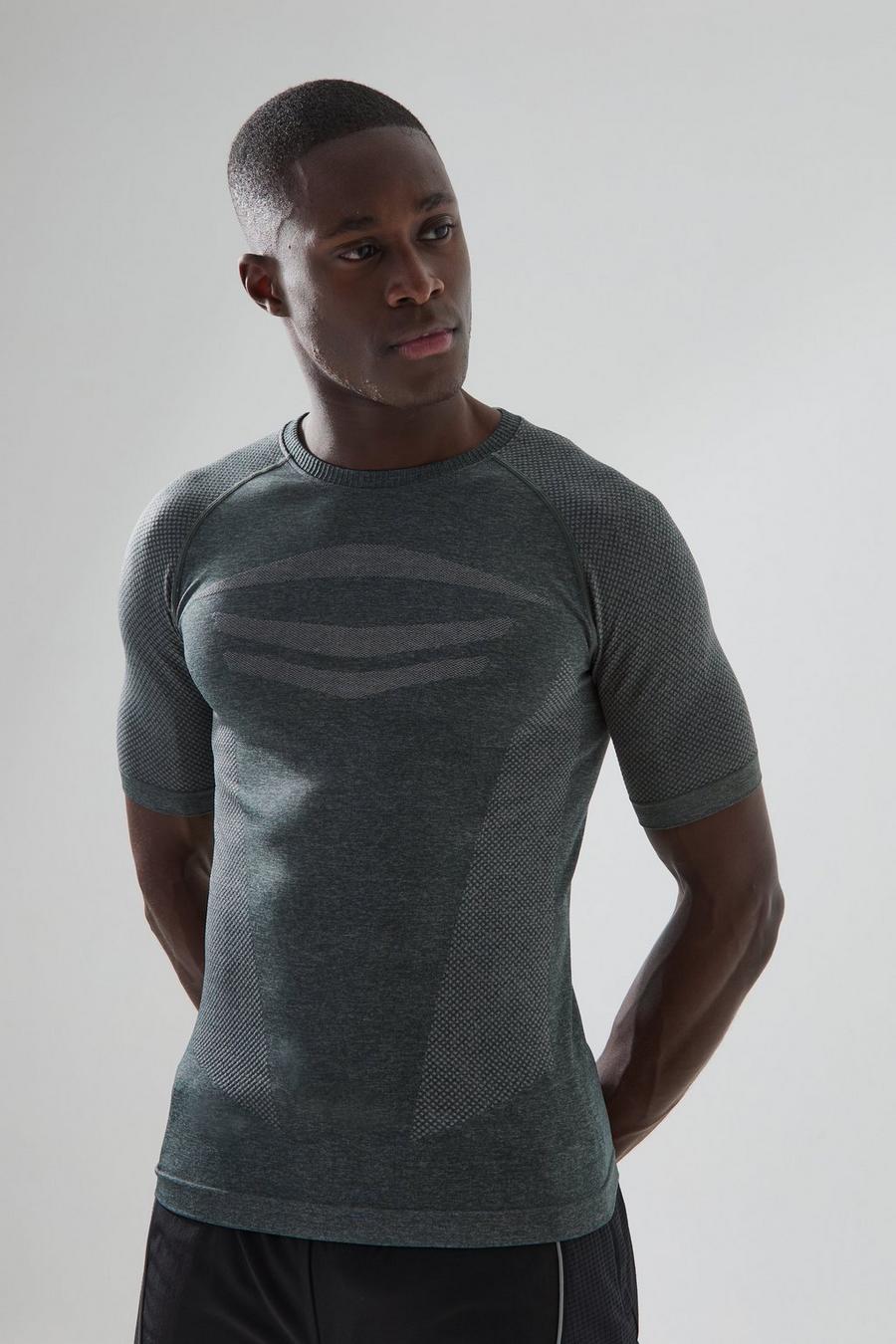 T-shirt Man Active senza cuciture, Sage image number 1