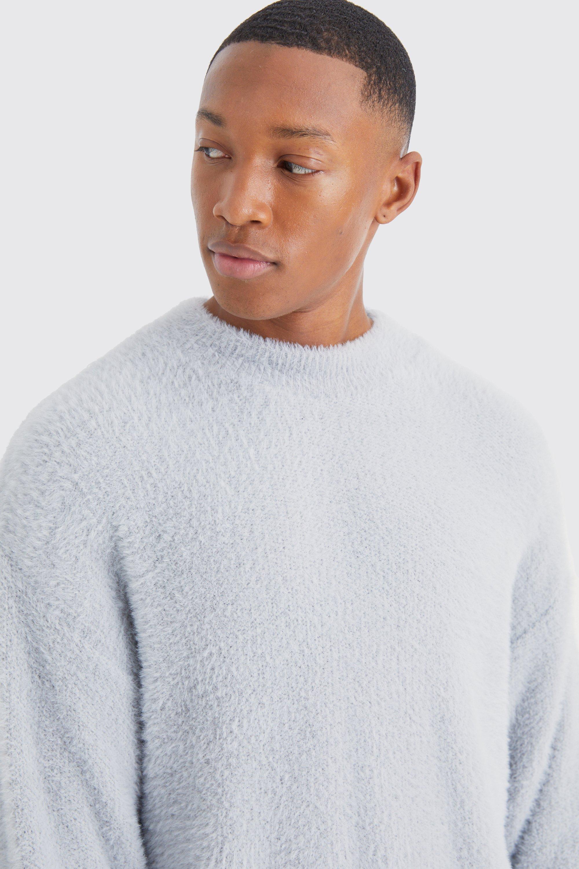 Oversized Cable Brushed Yarn Knitted Jumper