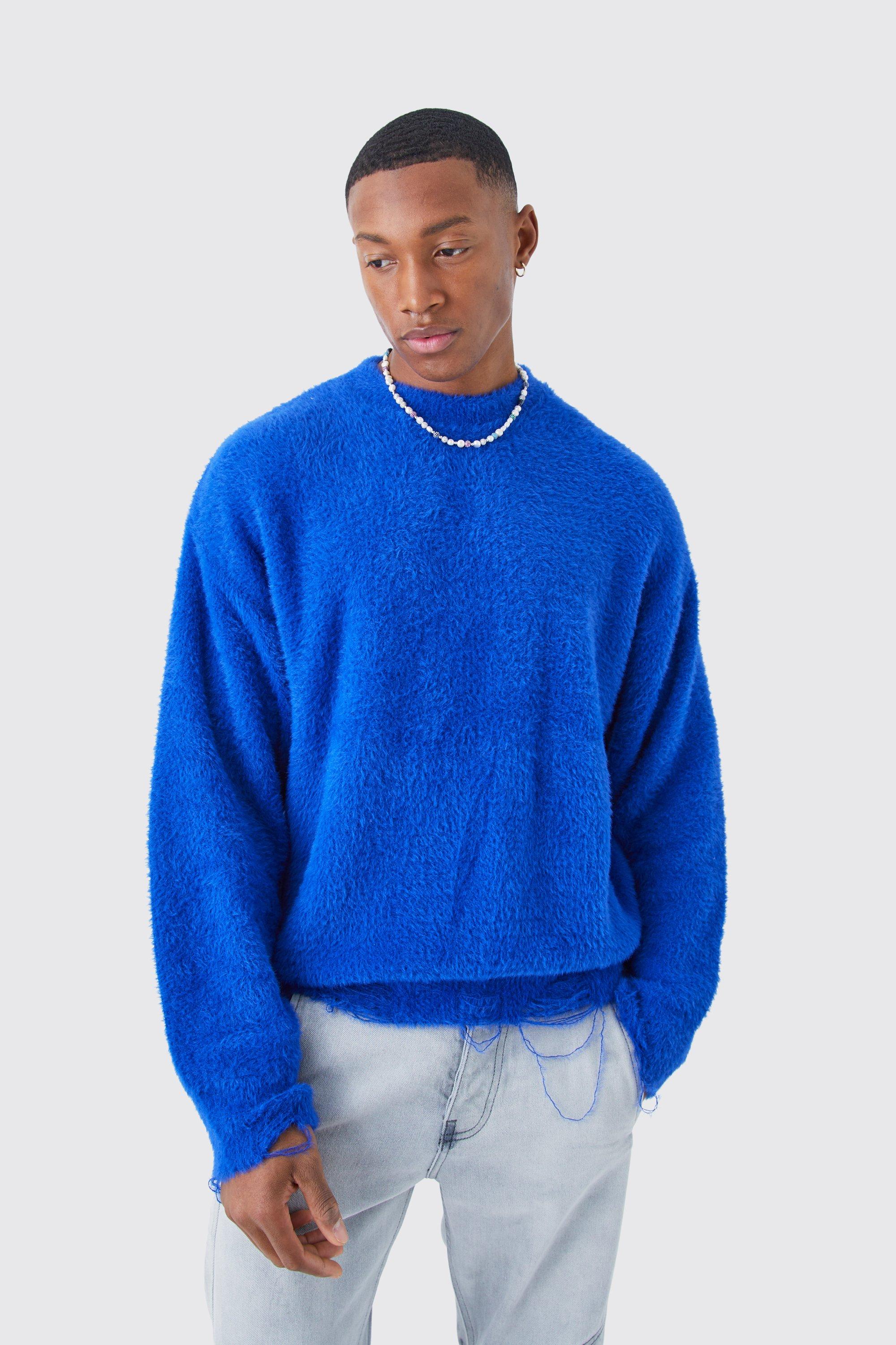 Fluffy hot sale wool jumper