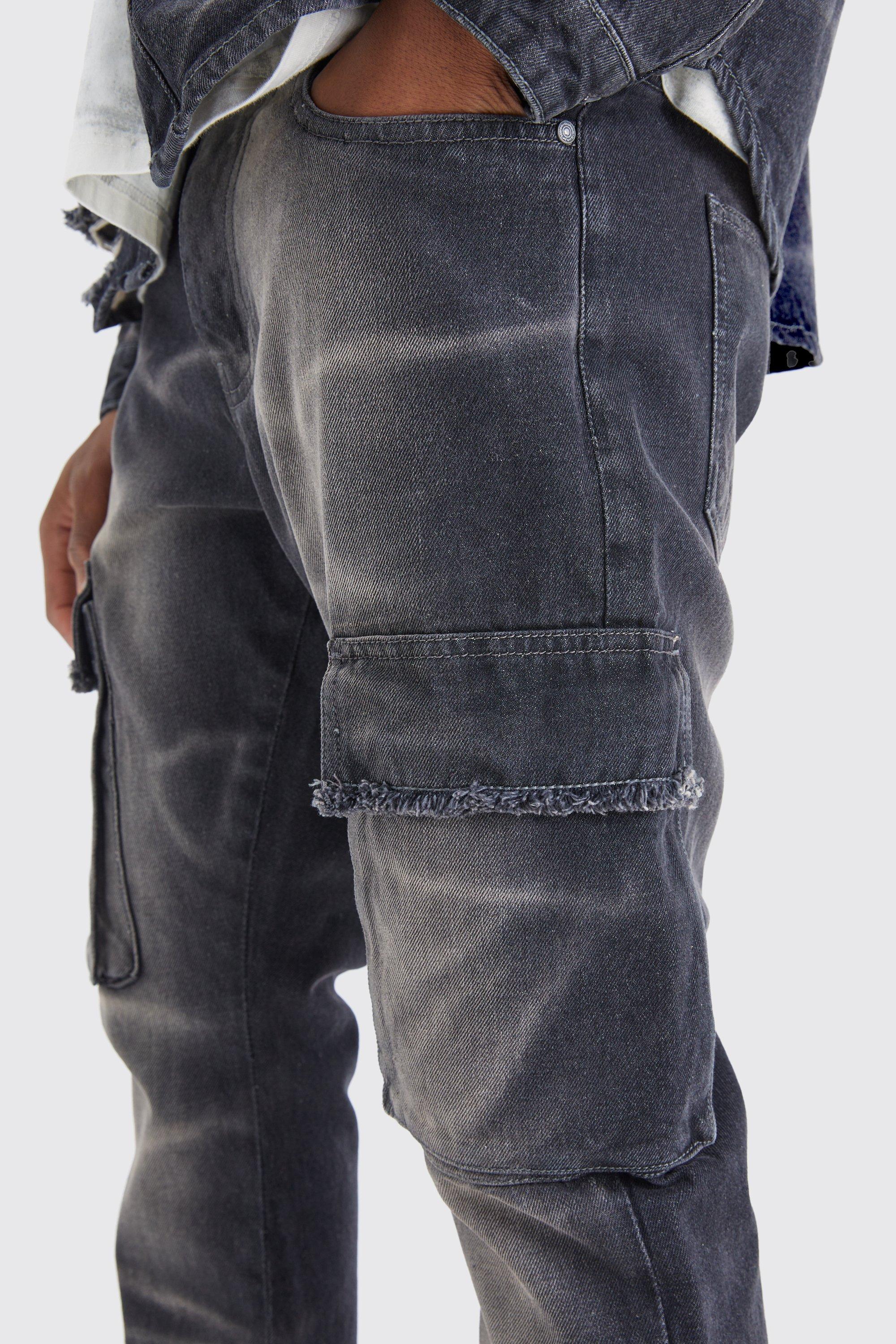 Tall Skinny Stretch Carpenter Cargo Jeans