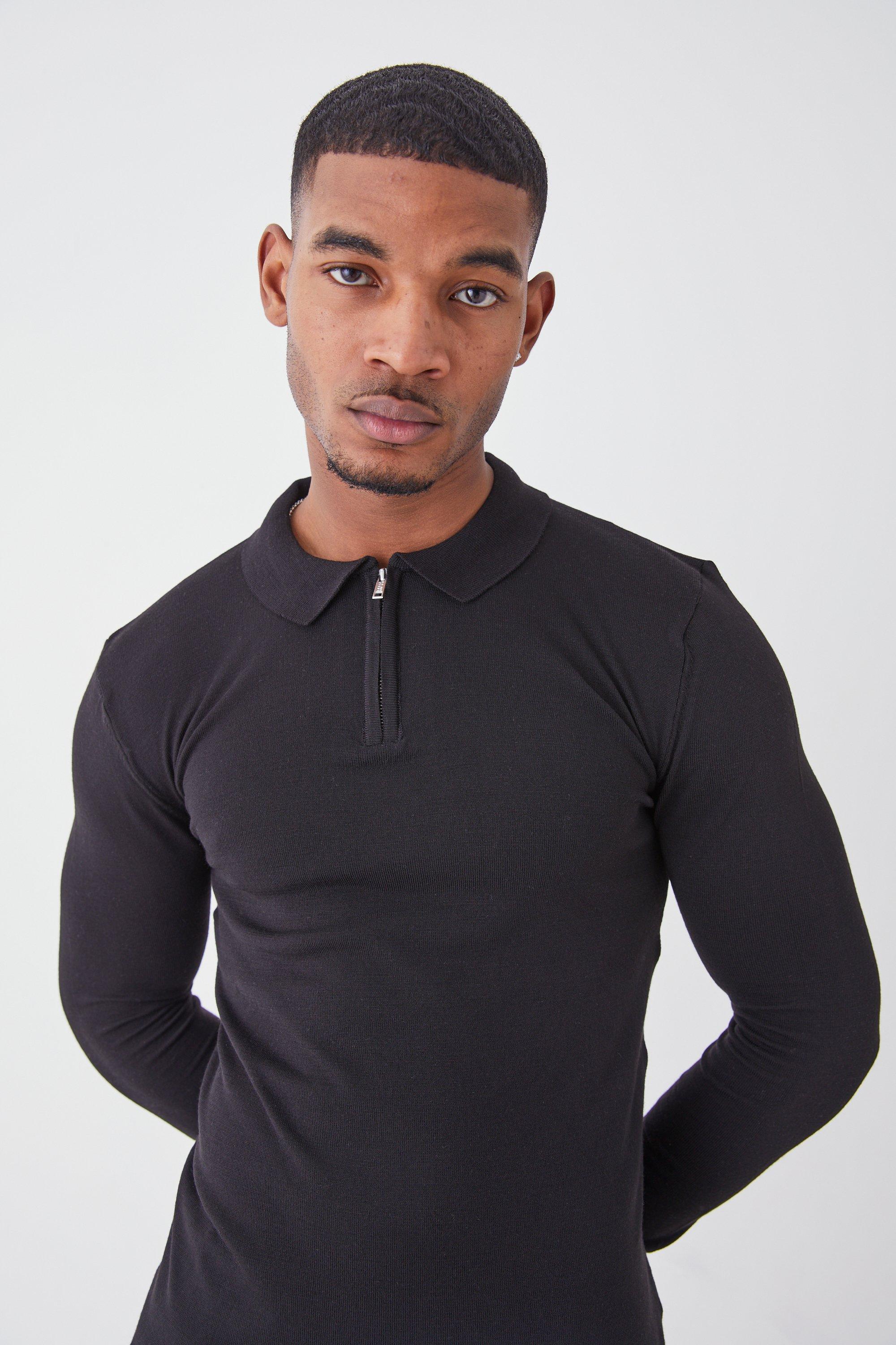 Long sleeve polo tall best sale