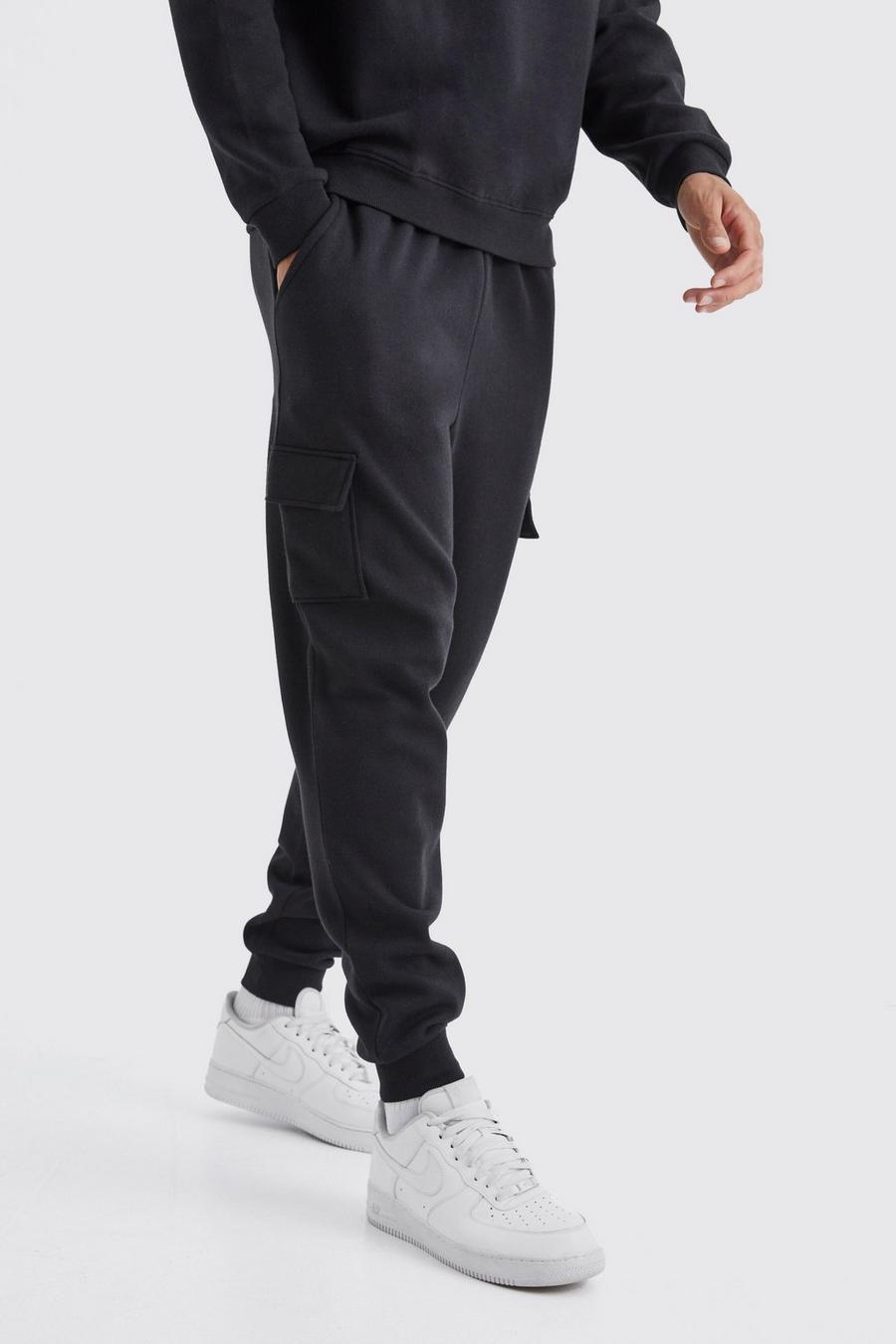 Pantaloni tuta Cargo Tall Regular Fit, Black image number 1