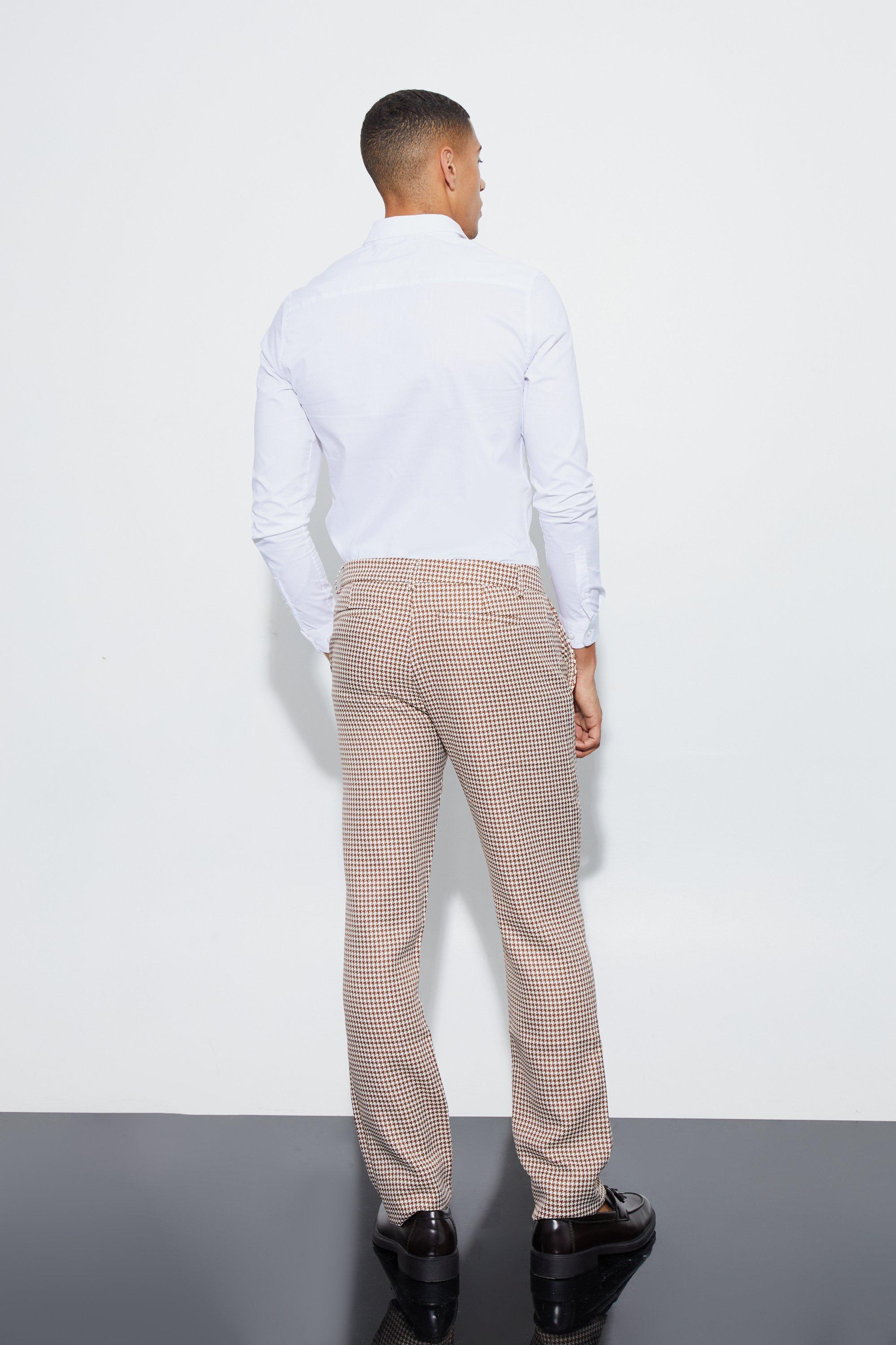 STRAIGHT FIT TROUSERS WITH BELT - Stone