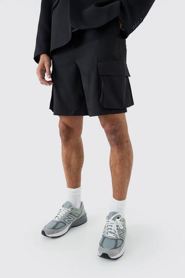 Mix & Match Tailored Cargo Shorts black