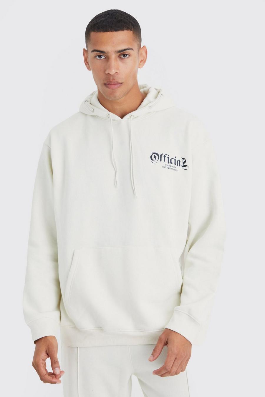 Stone Official Oversize hoodie med dragsko image number 1