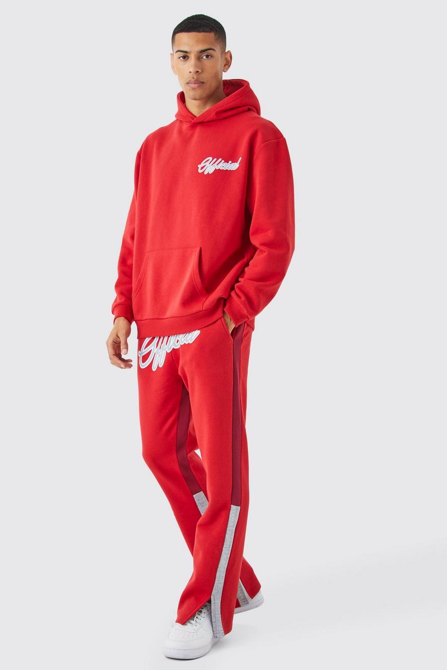 Red Official Oversized Gusset Tracksuit image number 1