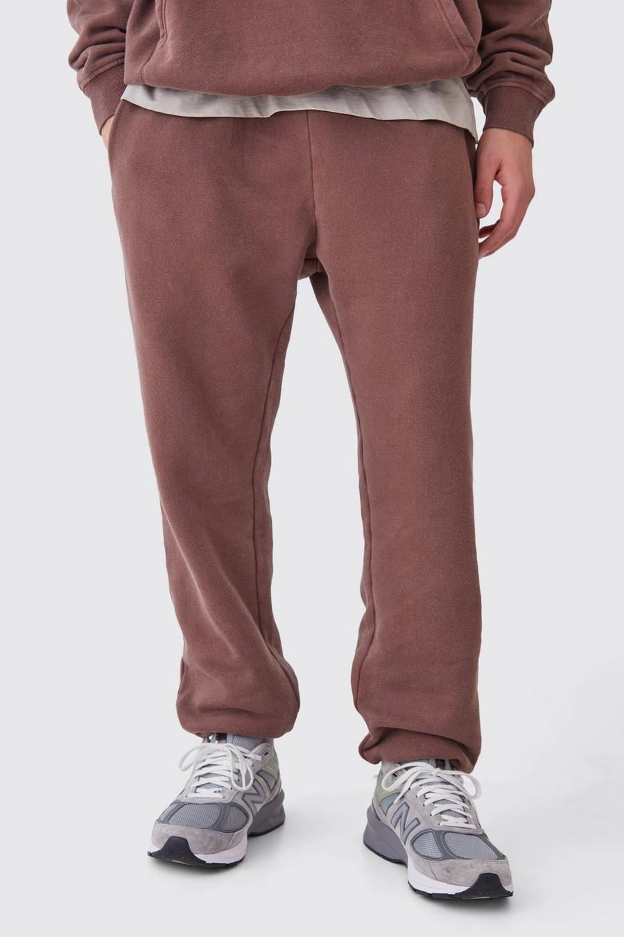 Pantaloni tuta Core Fit slavati, Chocolate image number 1