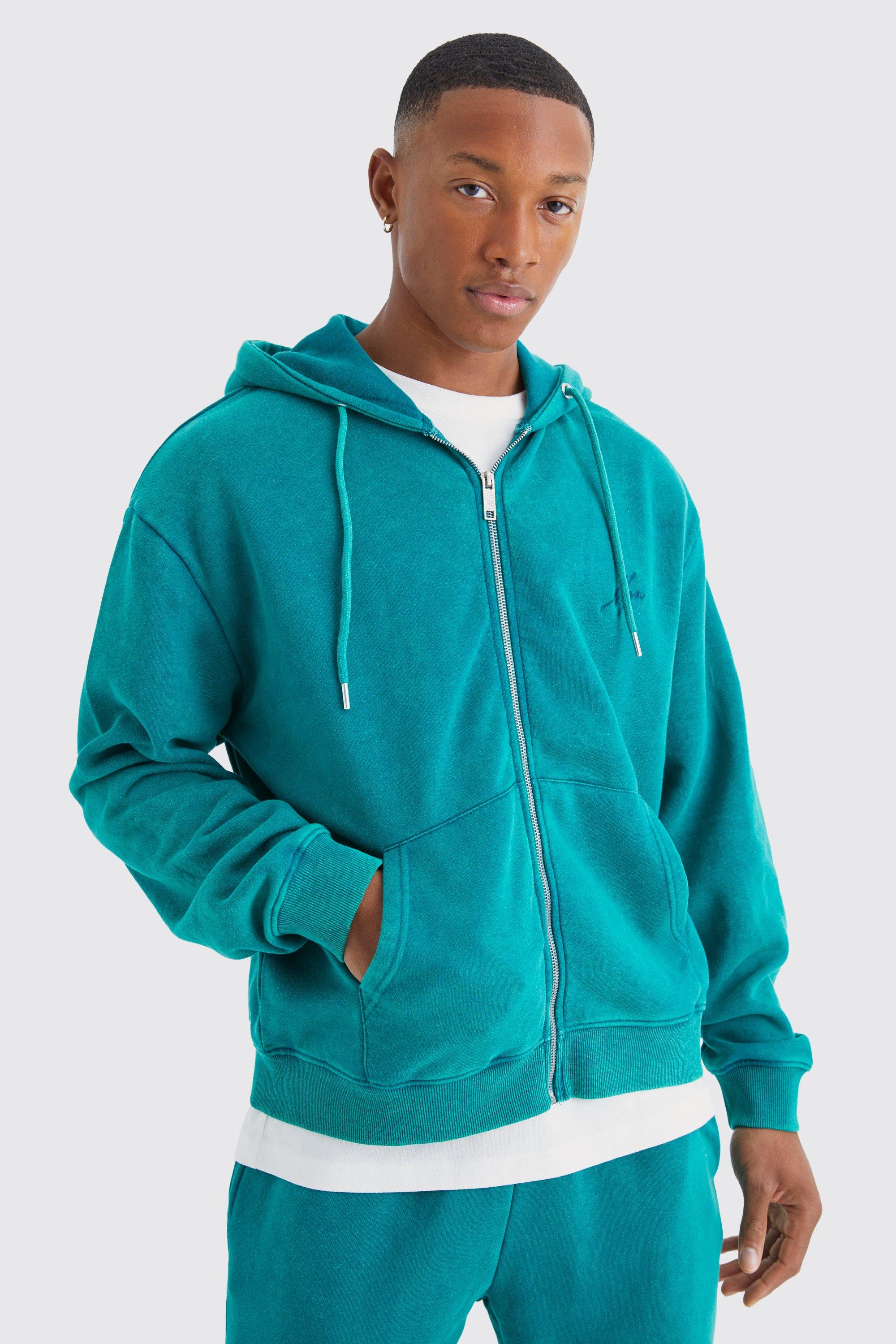 Oversized zip hoodie discount mens