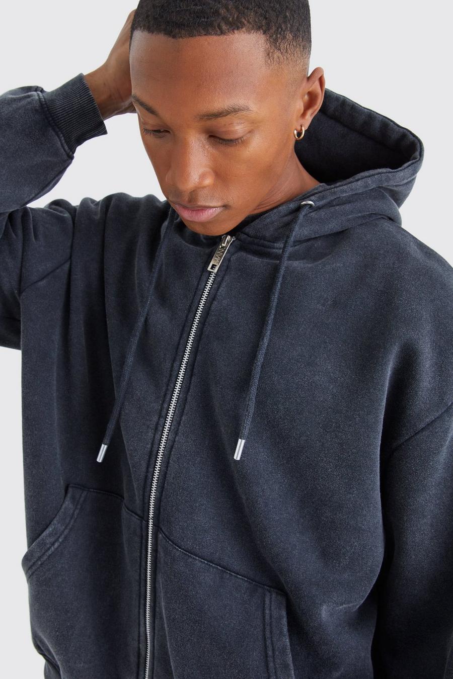 Mono B oversized mineral washed hoodie – thehcrewcompany