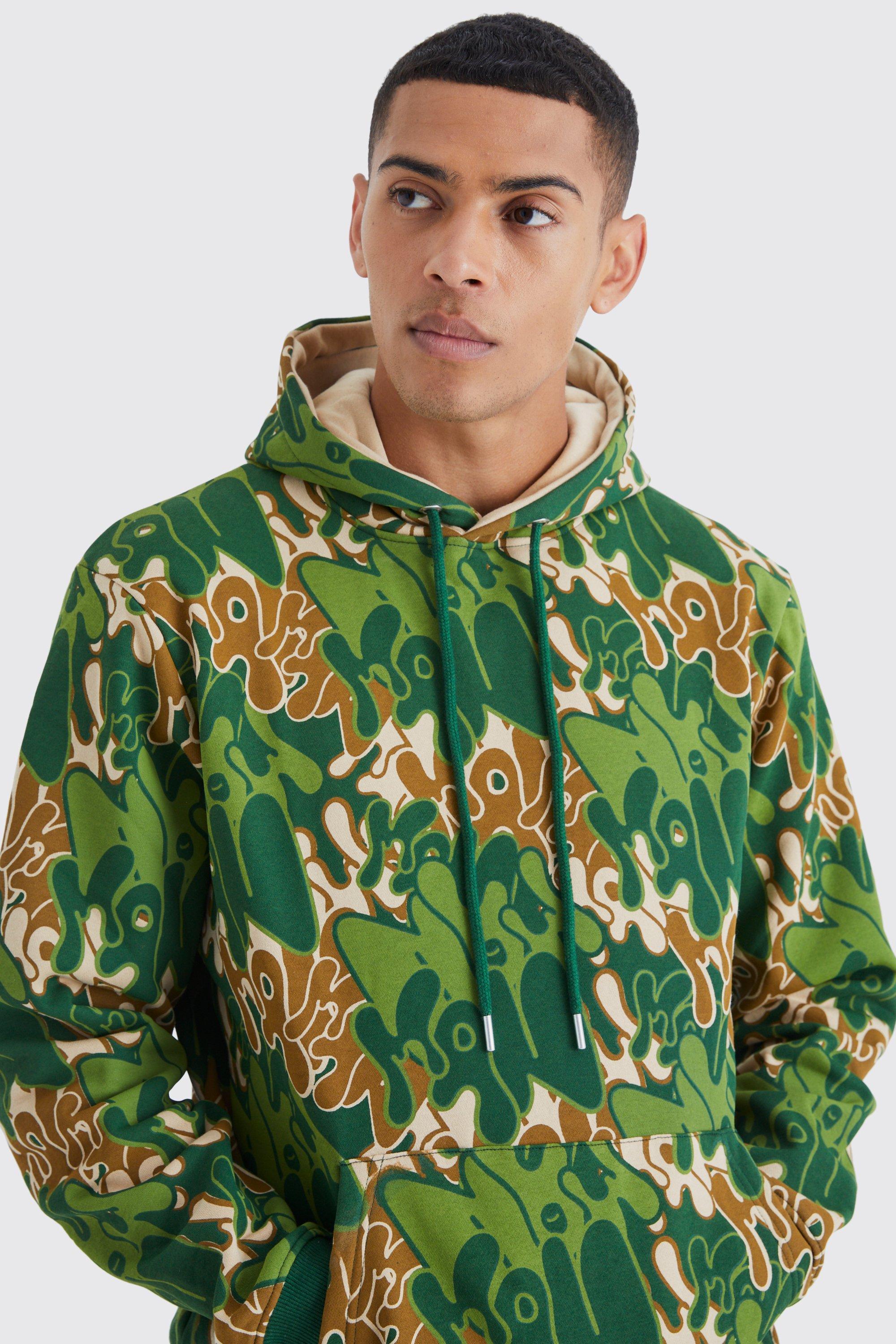 Supreme all shop over print hoodie