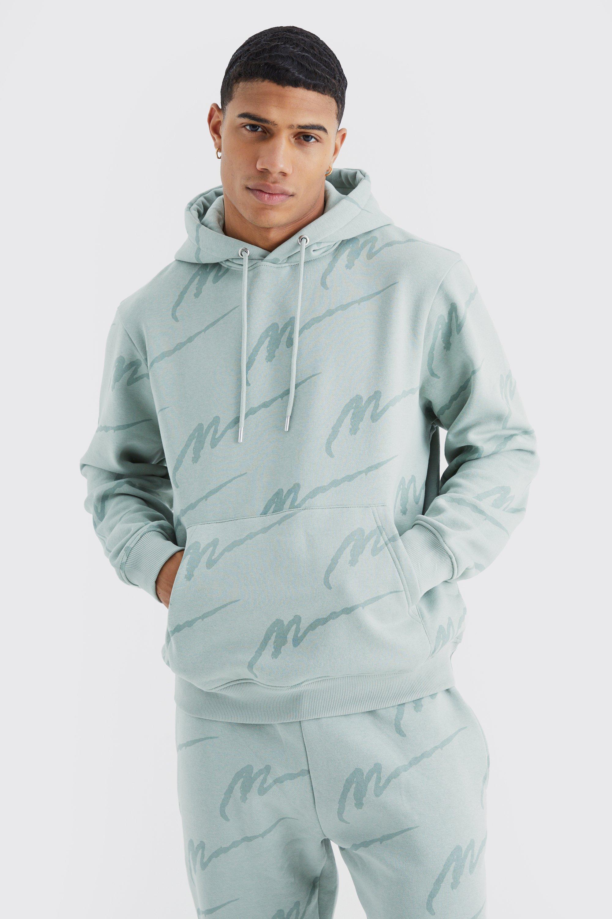 Boohoo all over print hoodie sale