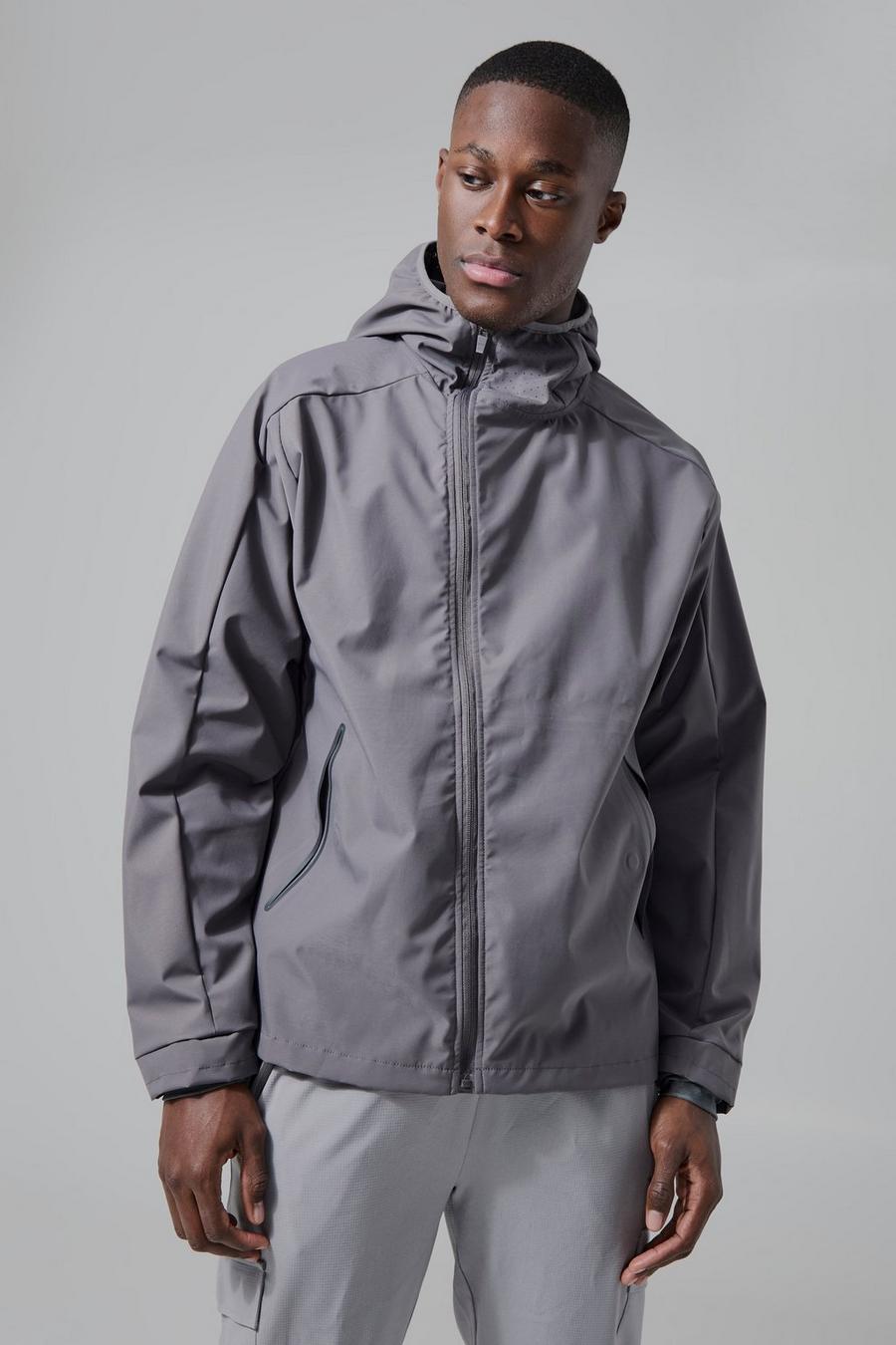 Charcoal Man Active Trail Windbreaker image number 1