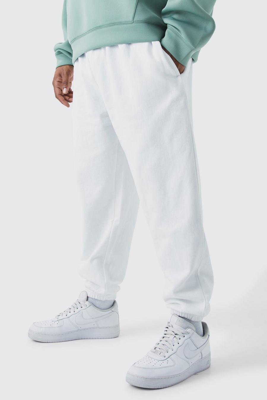 Pantaloni tuta Plus Size Basic Core Fit, White image number 1