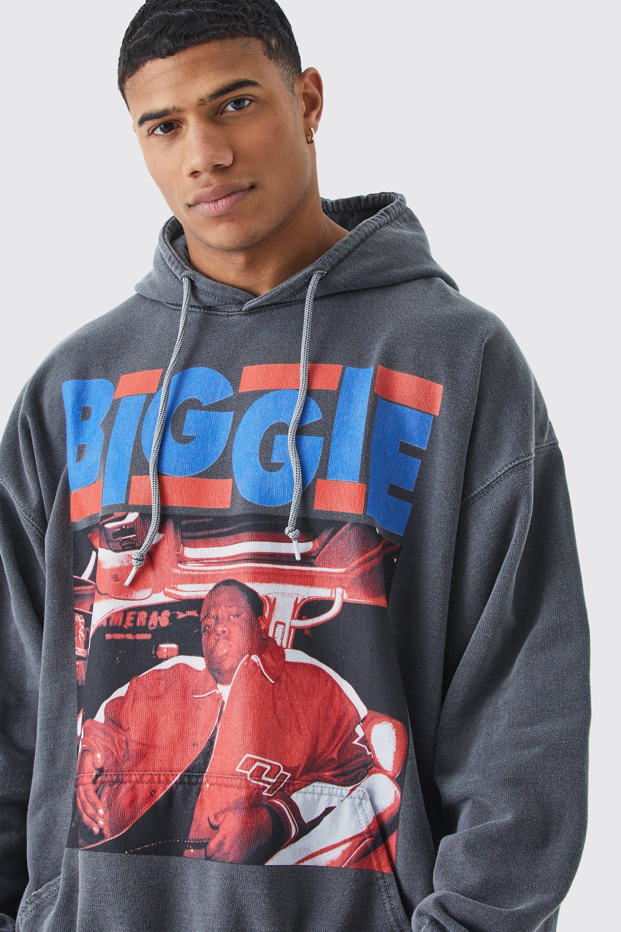 Oversized Biggie Wash License Hoodie