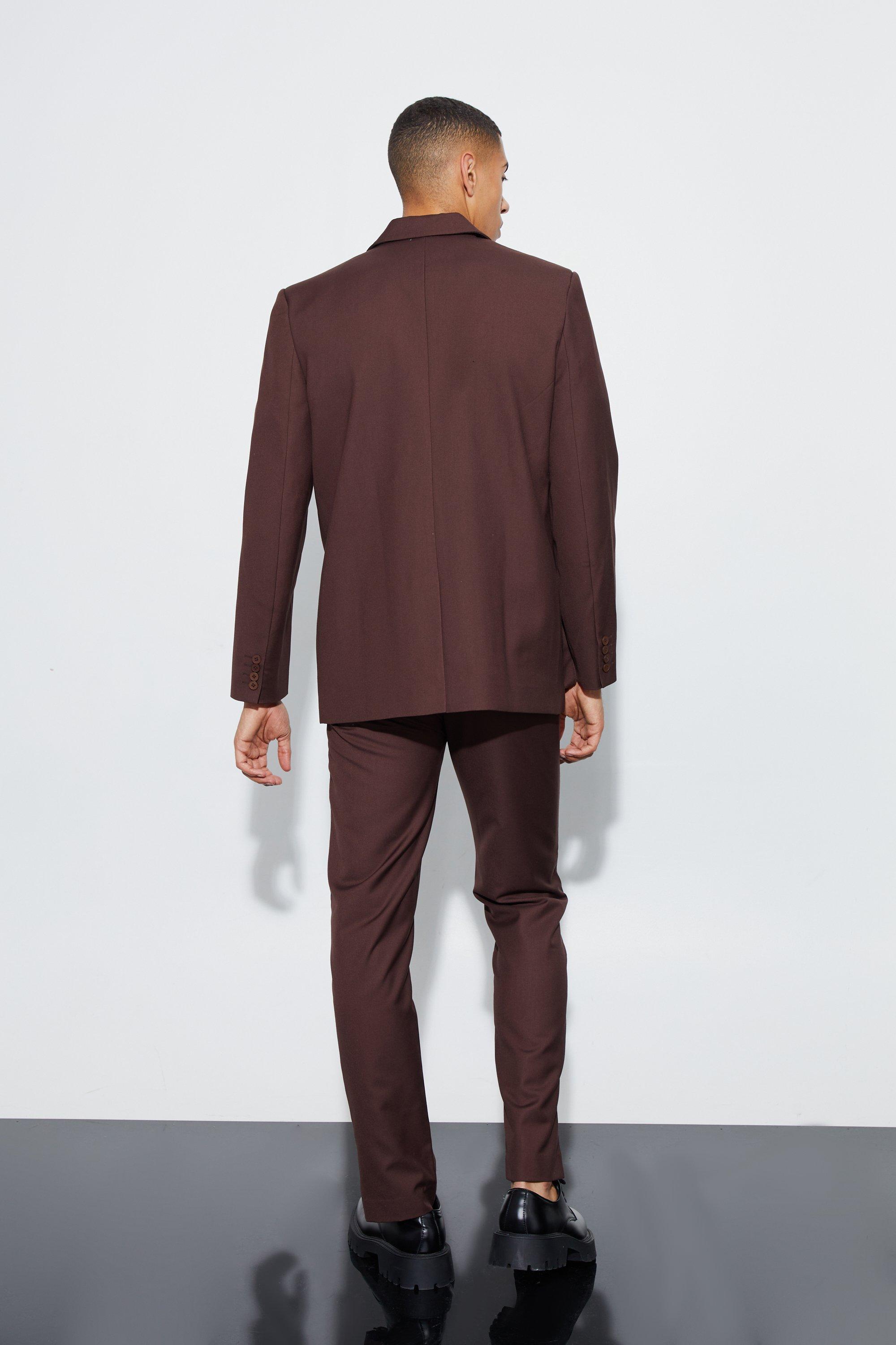 Chocolate Brown Woman Suit - relaxed fit