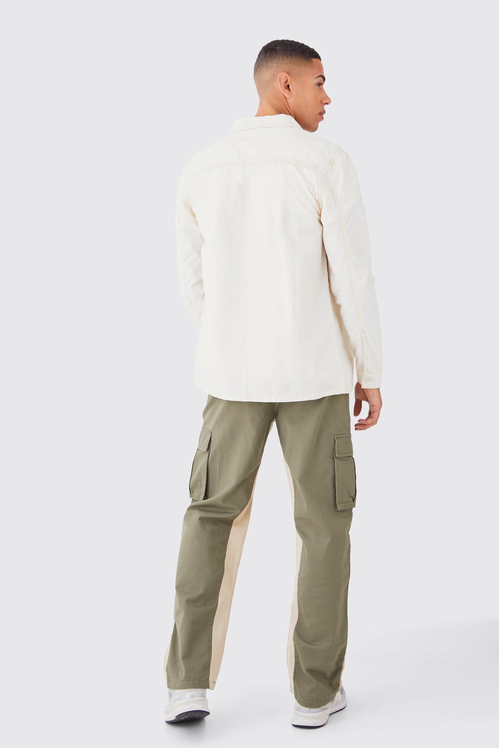 Boohoo on sale khaki trousers