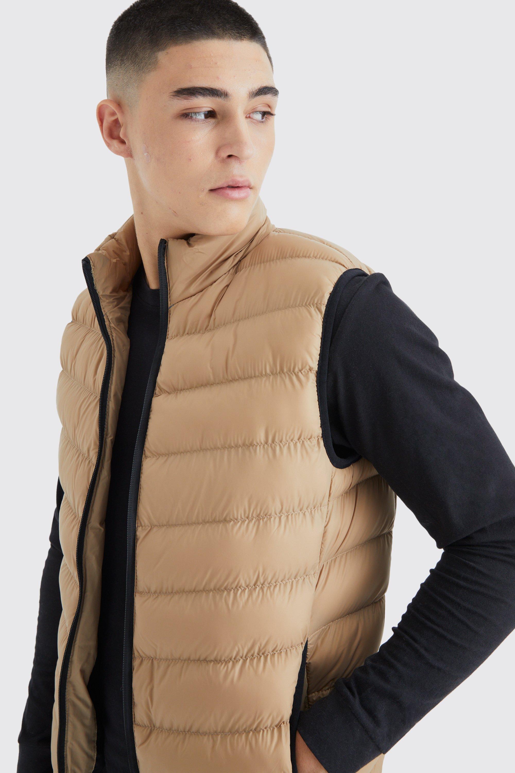 Quilted Funnel Neck Gilet